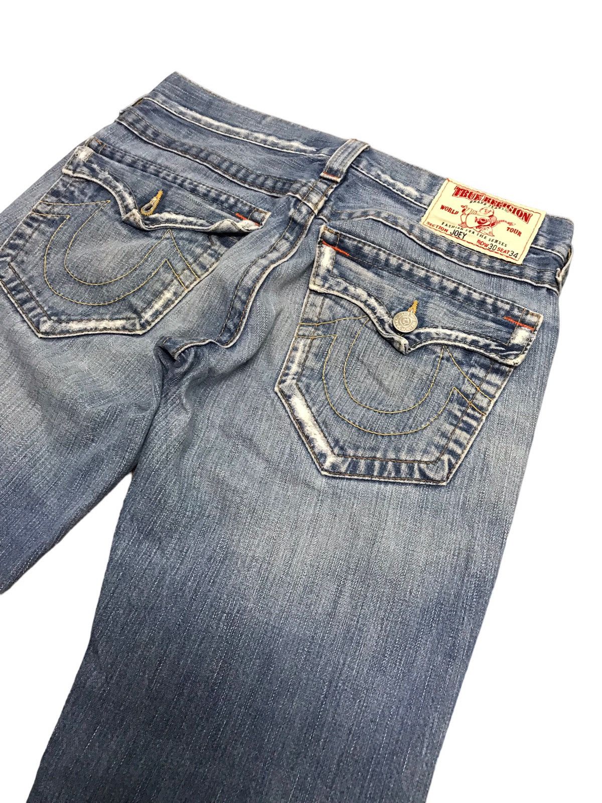 True Religion Vintage True Religion Joey Distressed Denim Flared Jeans Size US 32 / EU 48 - 11 Thumbnail