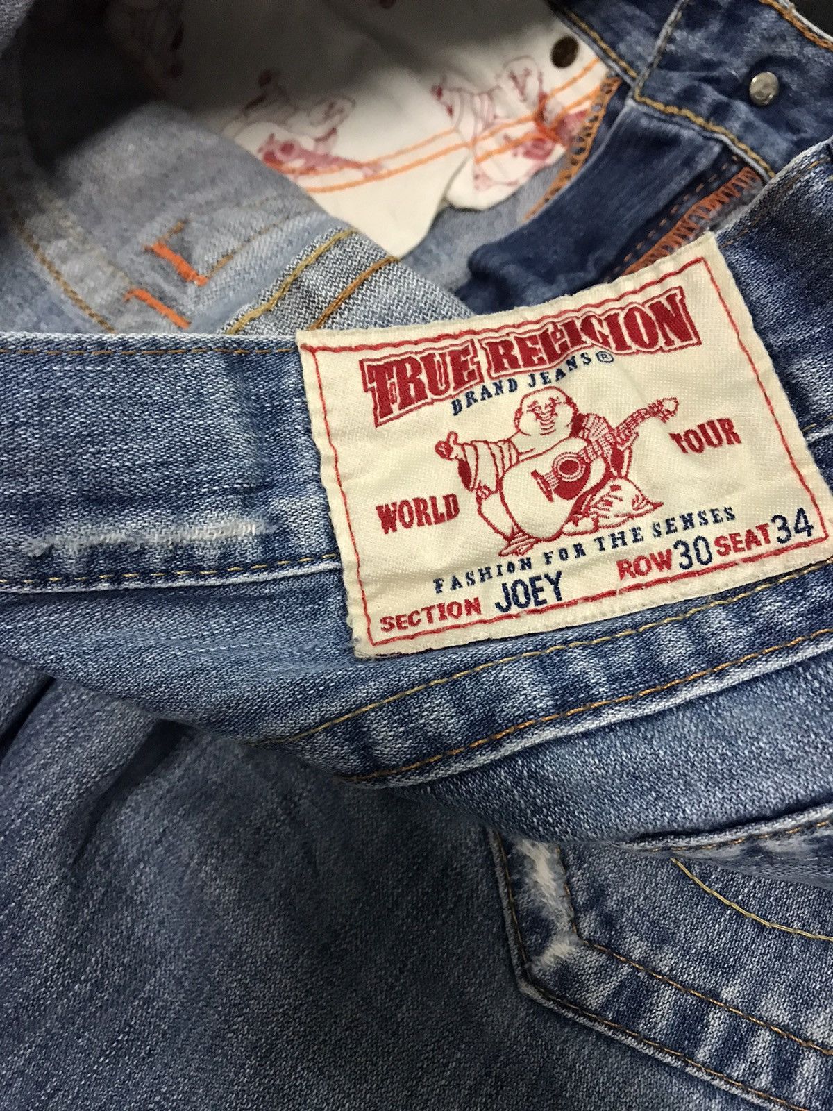 True Religion Vintage True Religion Joey Distressed Denim Flared Jeans Size US 32 / EU 48 - 8 Thumbnail