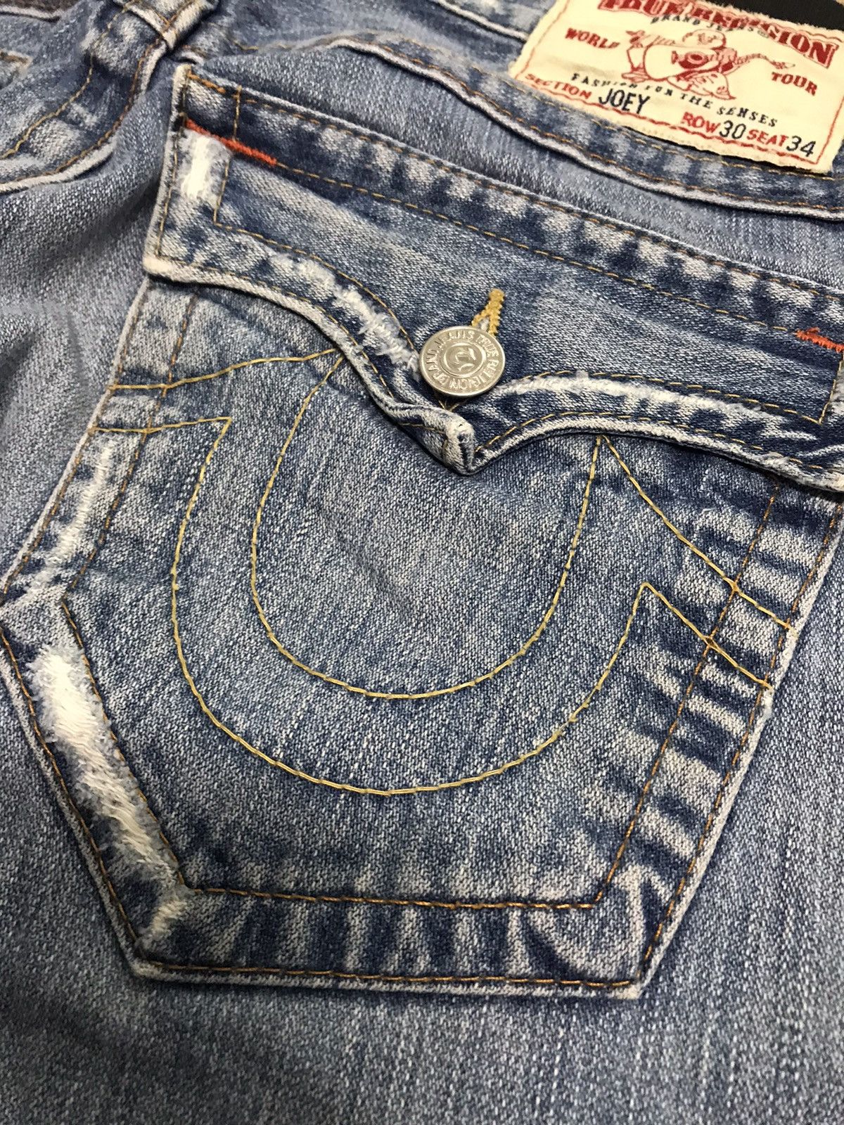 True Religion Vintage True Religion Joey Distressed Denim Flared Jeans Size US 32 / EU 48 - 13 Thumbnail