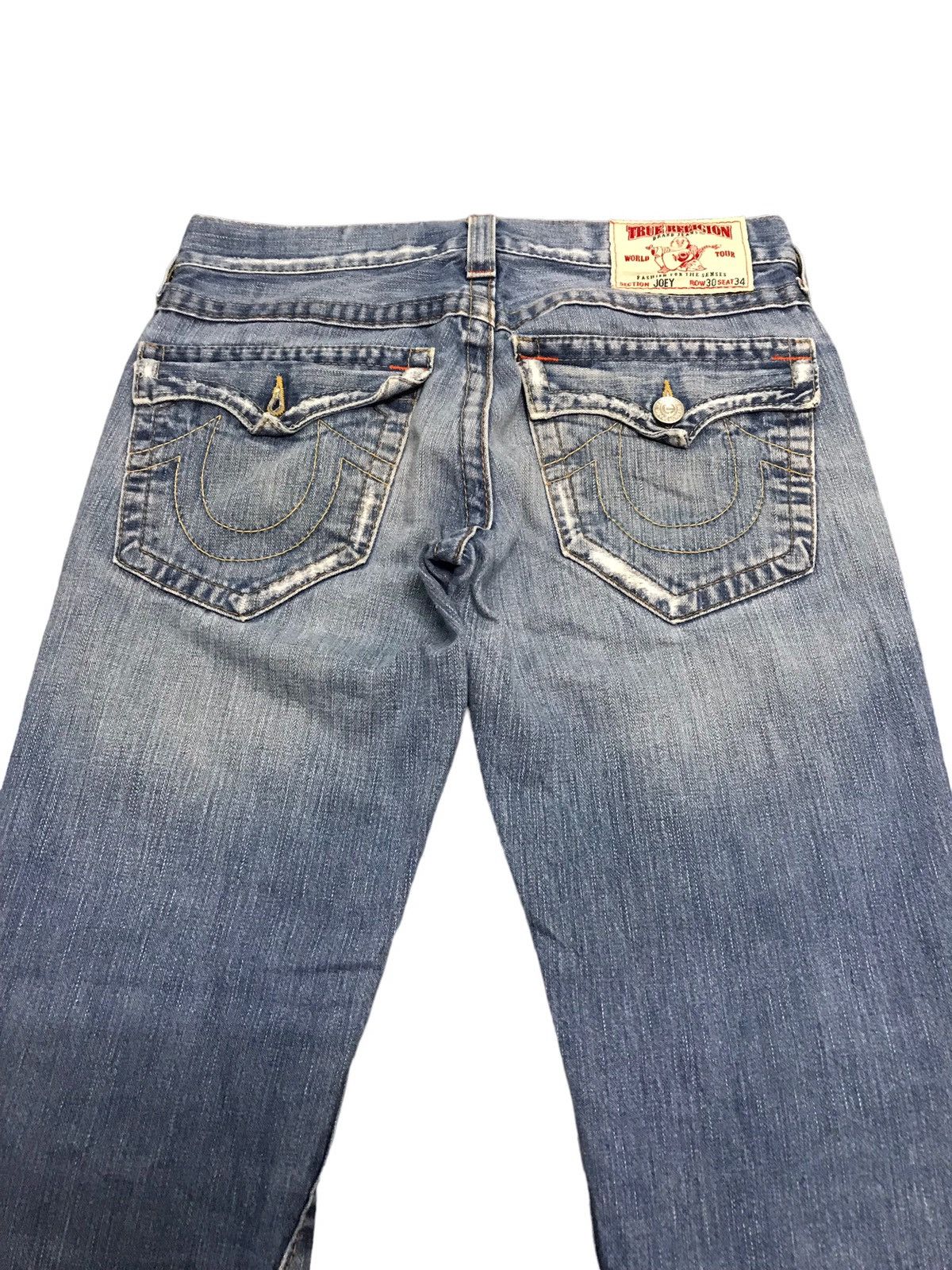 True Religion Vintage True Religion Joey Distressed Denim Flared Jeans Size US 32 / EU 48 - 10 Thumbnail