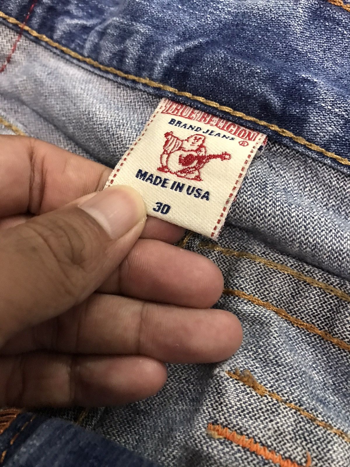 True Religion Vintage True Religion Joey Distressed Denim Flared Jeans Size US 32 / EU 48 - 6 Thumbnail