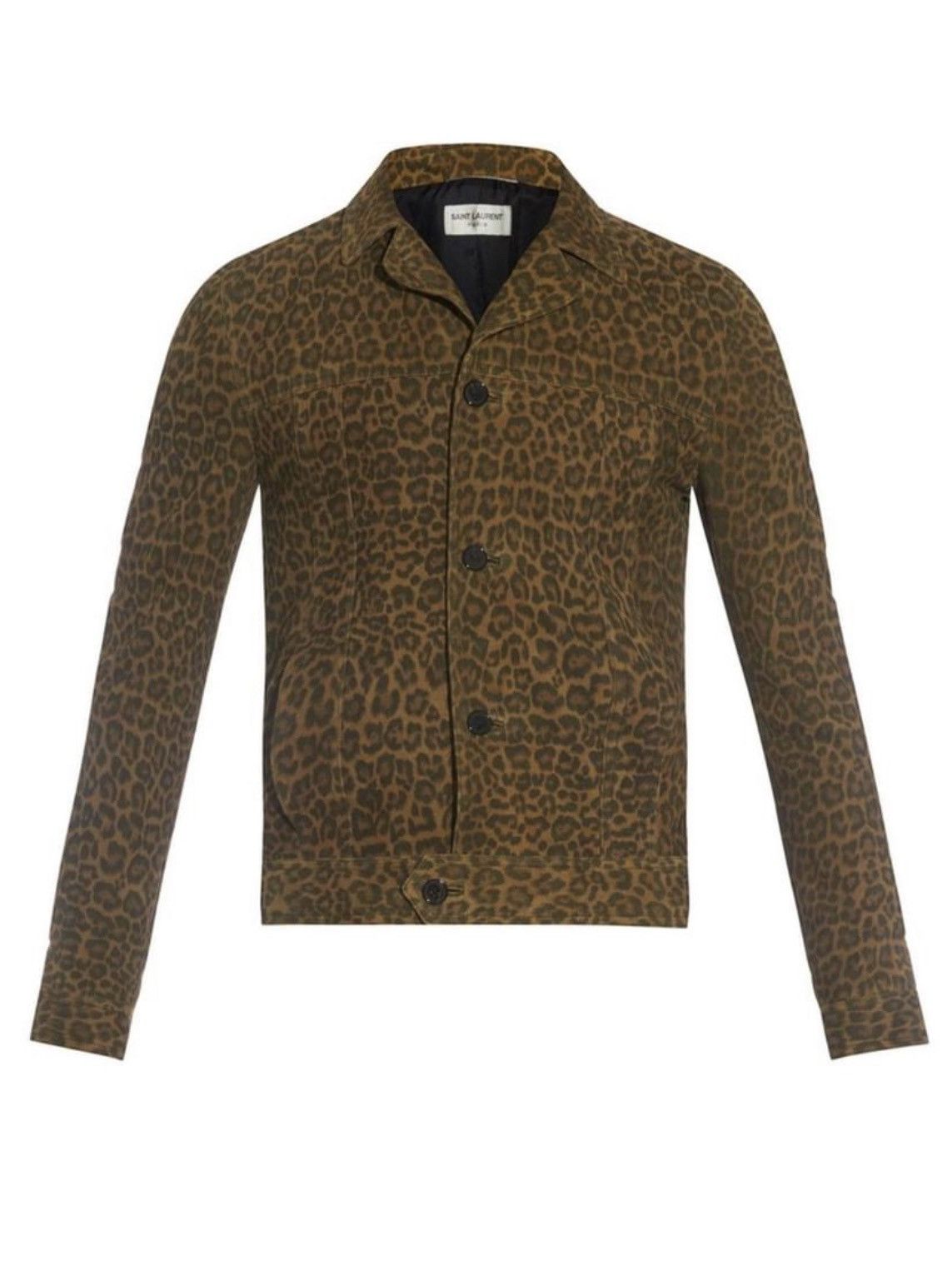 Hedi Slimane × Saint Laurent Paris 15SS Hedi Leopard Suede Trapper Jacket Sz46 Size US M / EU 48-50 / 2 - 8 Thumbnail