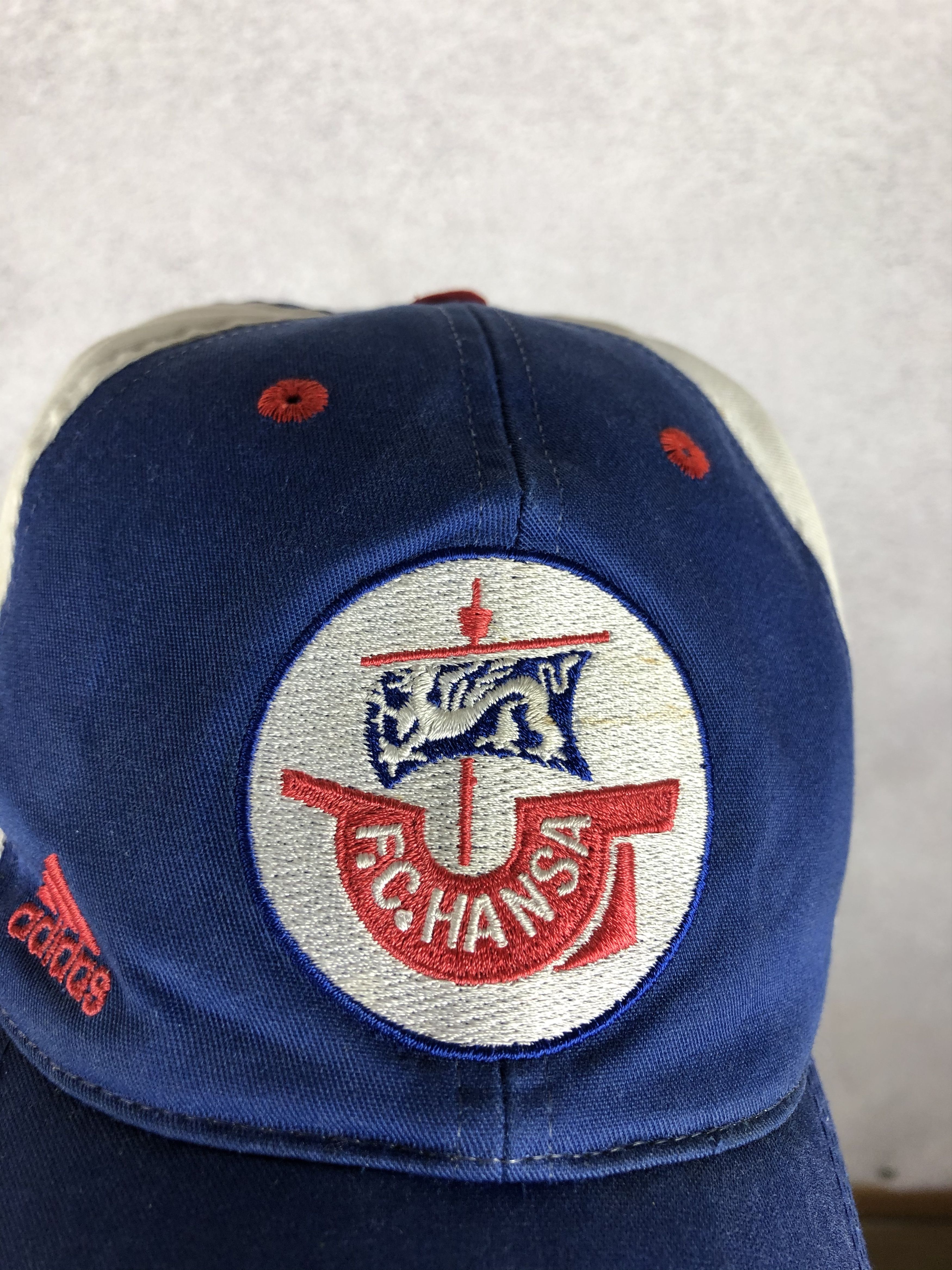 Adidas Rare Adidas FC Hansa Rostock Vintage Soccer Cap Football Hat Size ONE SIZE - 3 Thumbnail