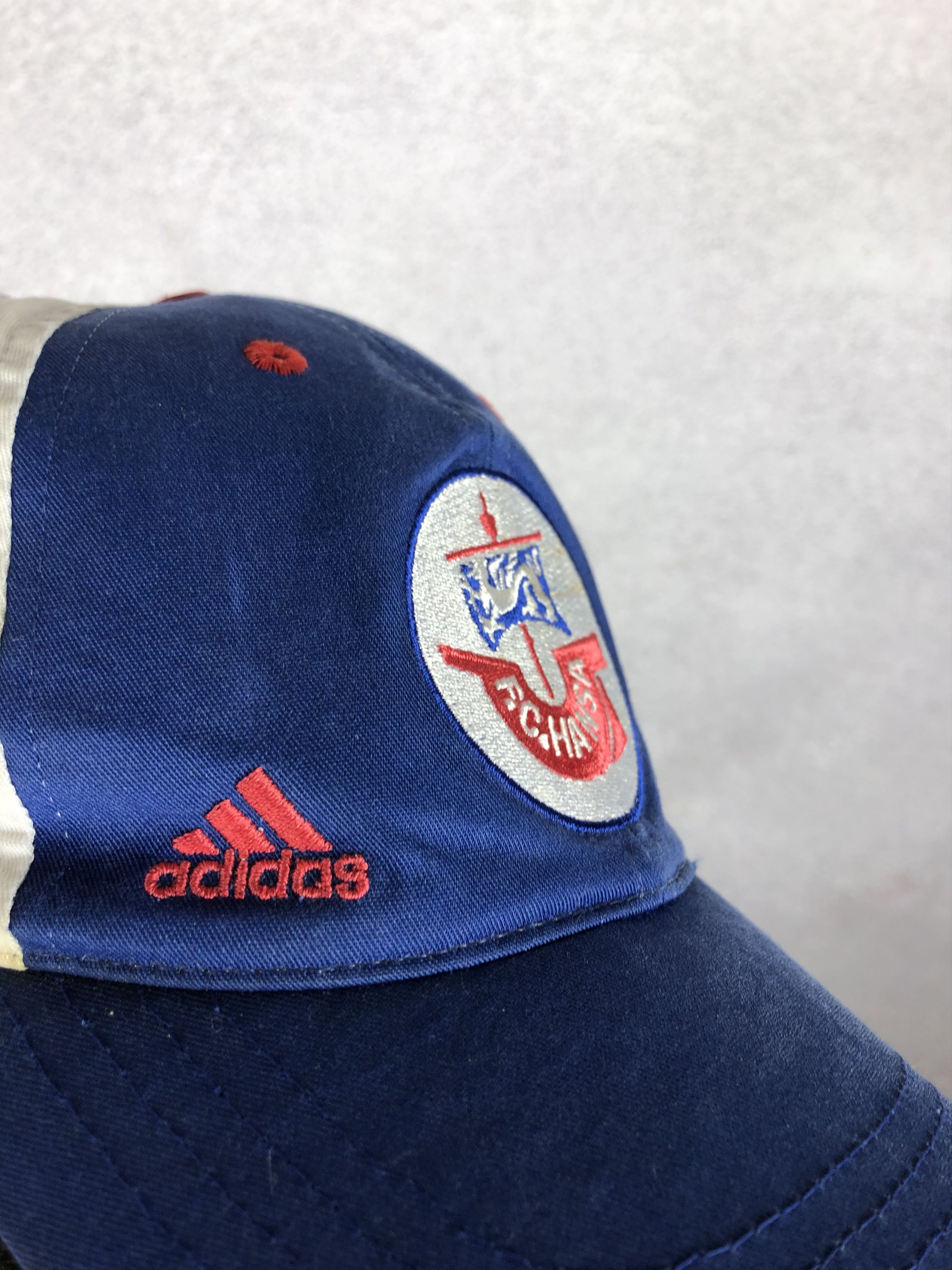 Adidas Rare Adidas FC Hansa Rostock Vintage Soccer Cap Football Hat Size ONE SIZE - 5 Thumbnail
