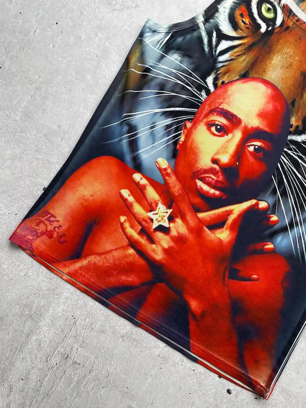 Other 2pac Vintage Tiger Tank Top Size US XL / EU 56 / 4 - 3 Thumbnail