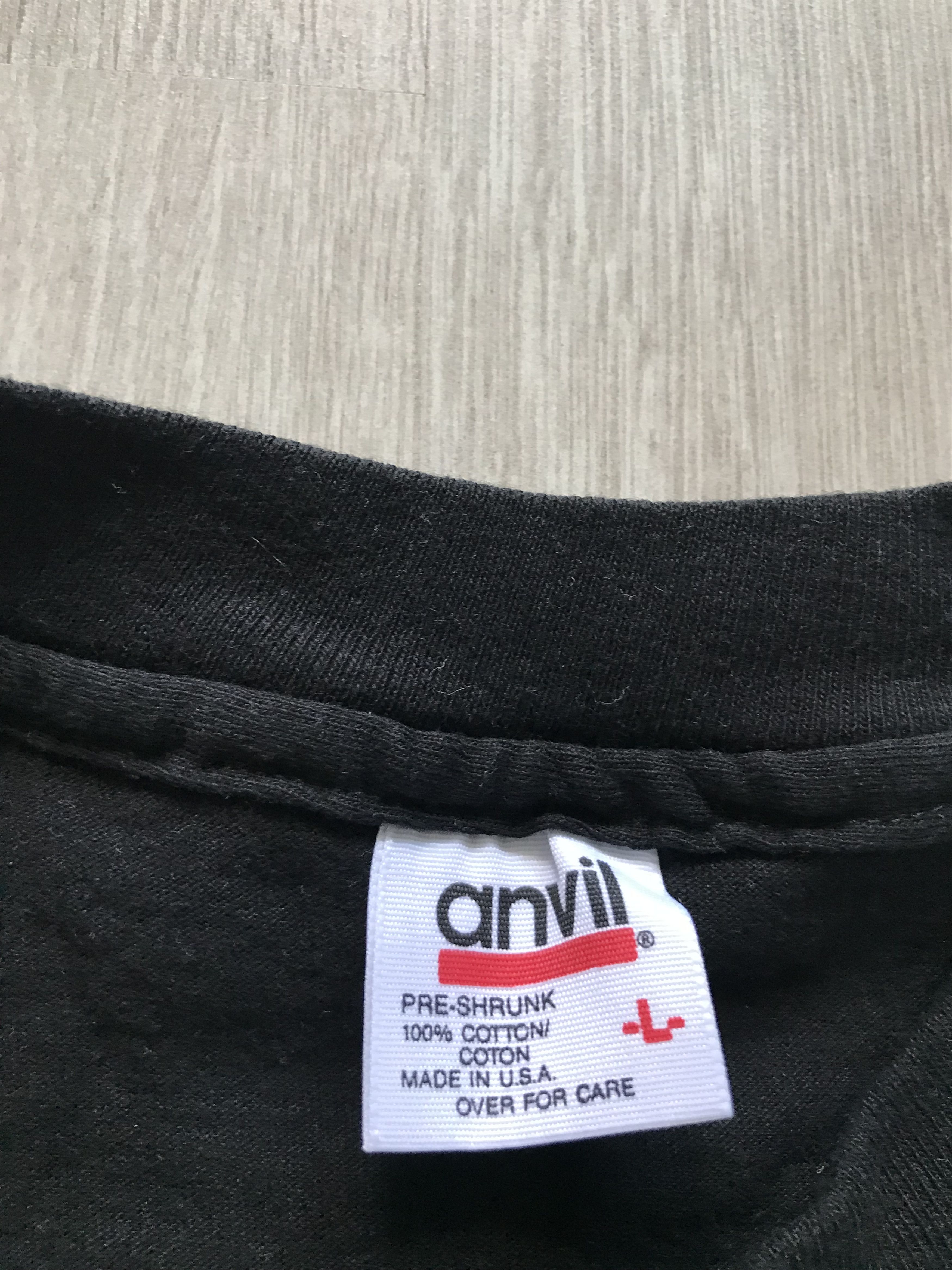 Anvil Vintage 90’s Religions of the World Happens Black Shirt Size US L / EU 52-54 / 3 - 3 Thumbnail