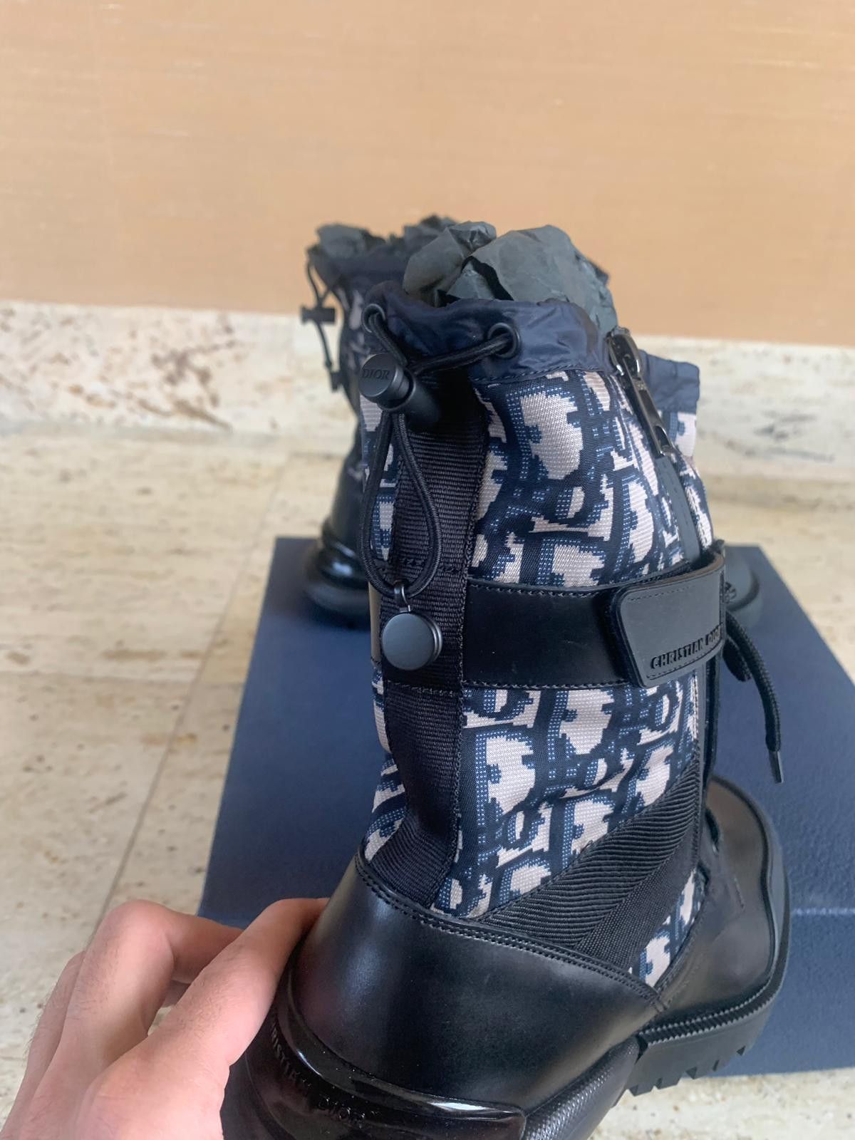 Dior Combat High Boots in Black Size US 7 / EU 40 - 14 Thumbnail