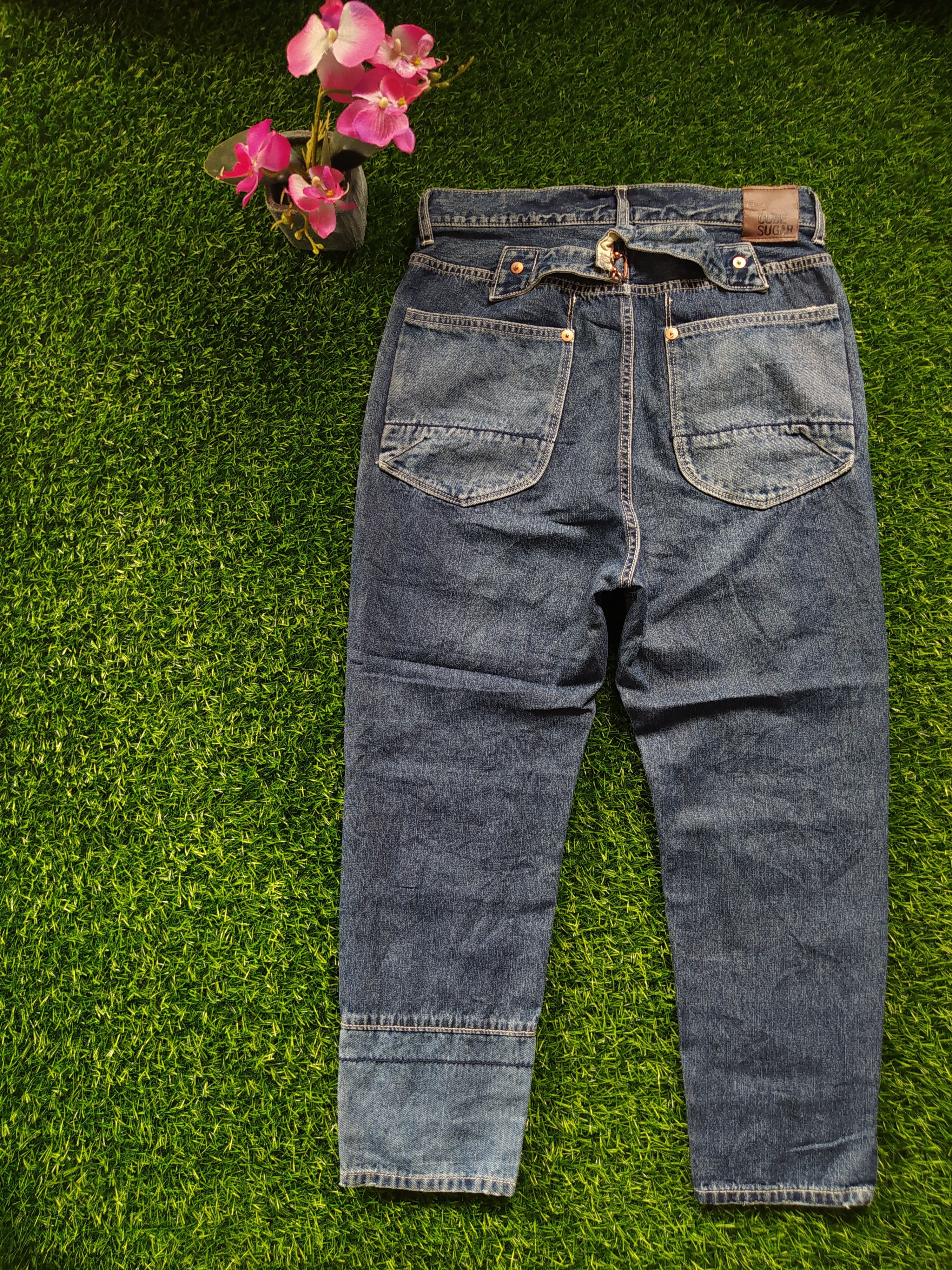 Japanese Brand Cube Sugar Patchwork Design Jeans Size US 31 - 2 Thumbnail
