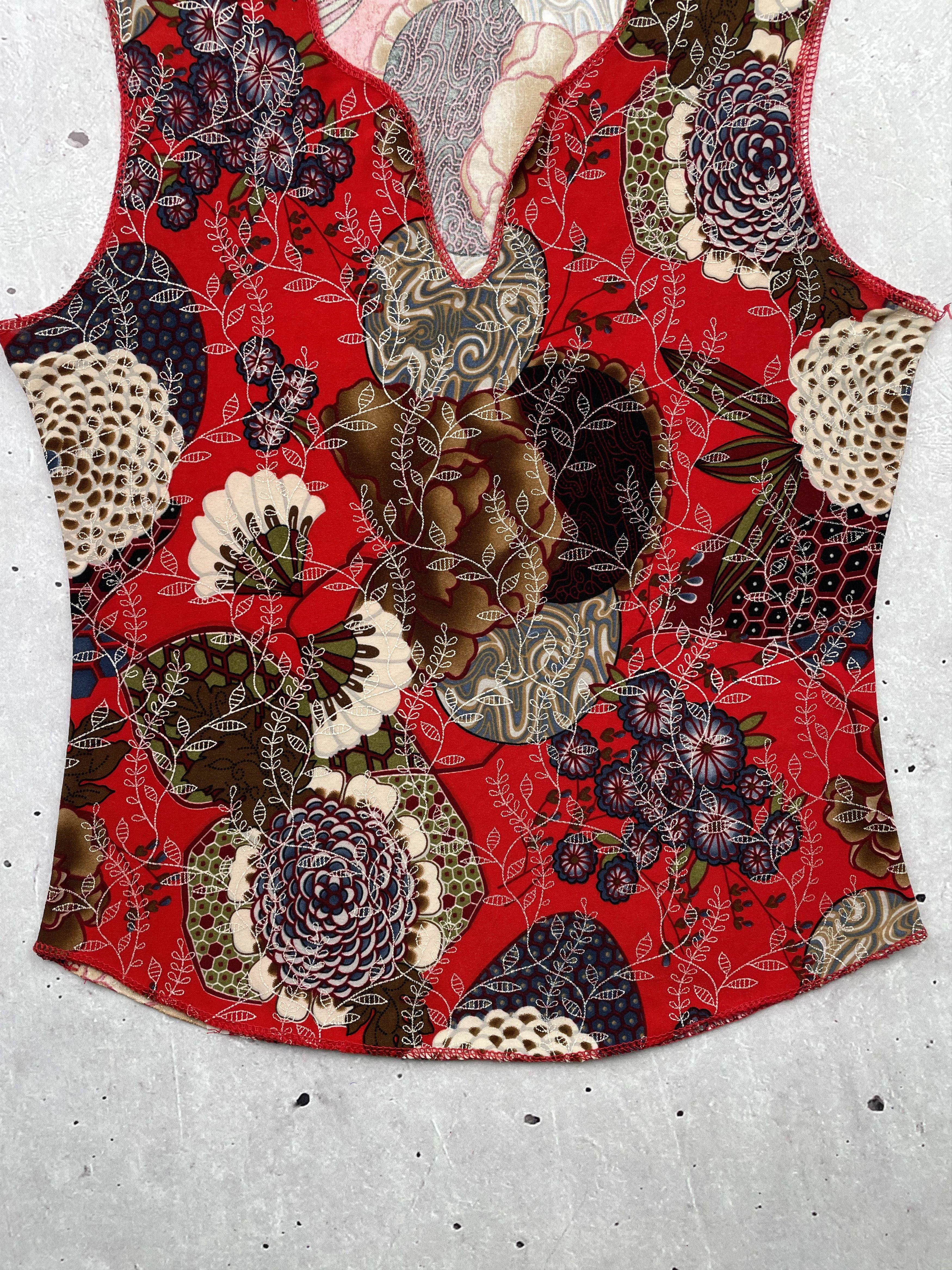 Japanese Brand × Vintage Vintage Printed Tank Top Size S / US 4 / IT 40 - 3 Thumbnail