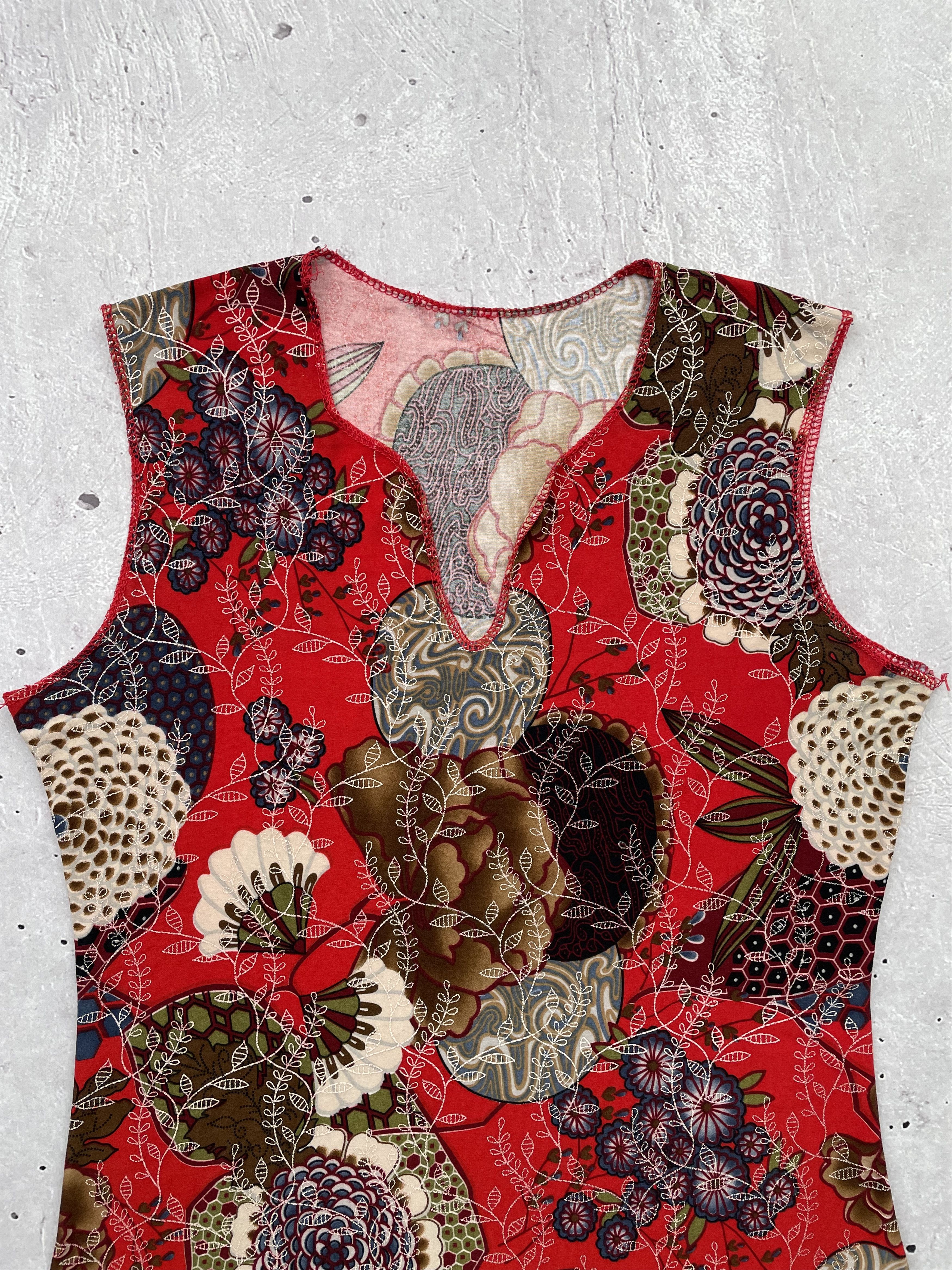 Japanese Brand × Vintage Vintage Printed Tank Top Size S / US 4 / IT 40 - 2 Thumbnail