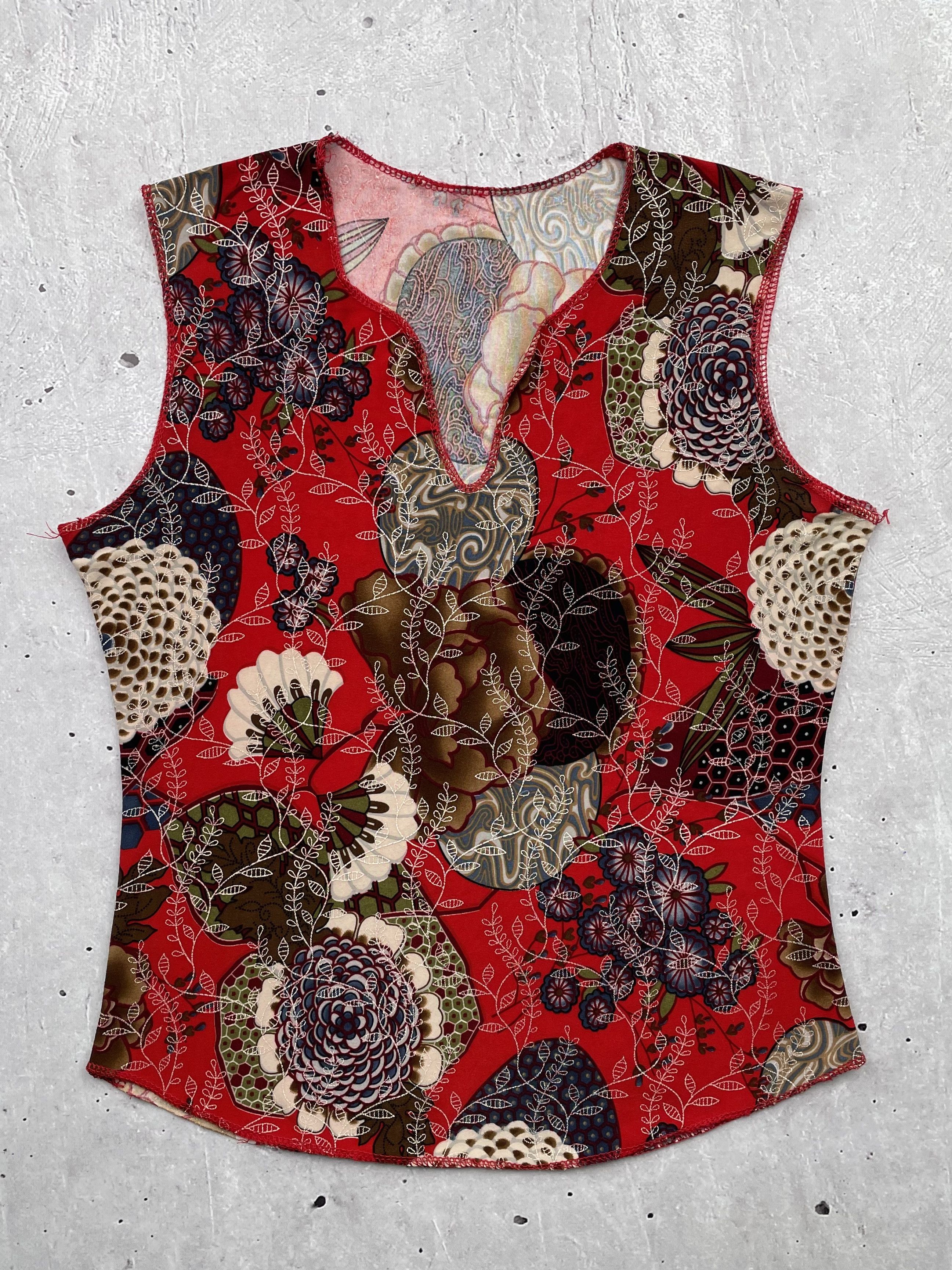 Japanese Brand × Vintage Vintage Printed Tank Top Size S / US 4 / IT 40 - 1 Thumbnail
