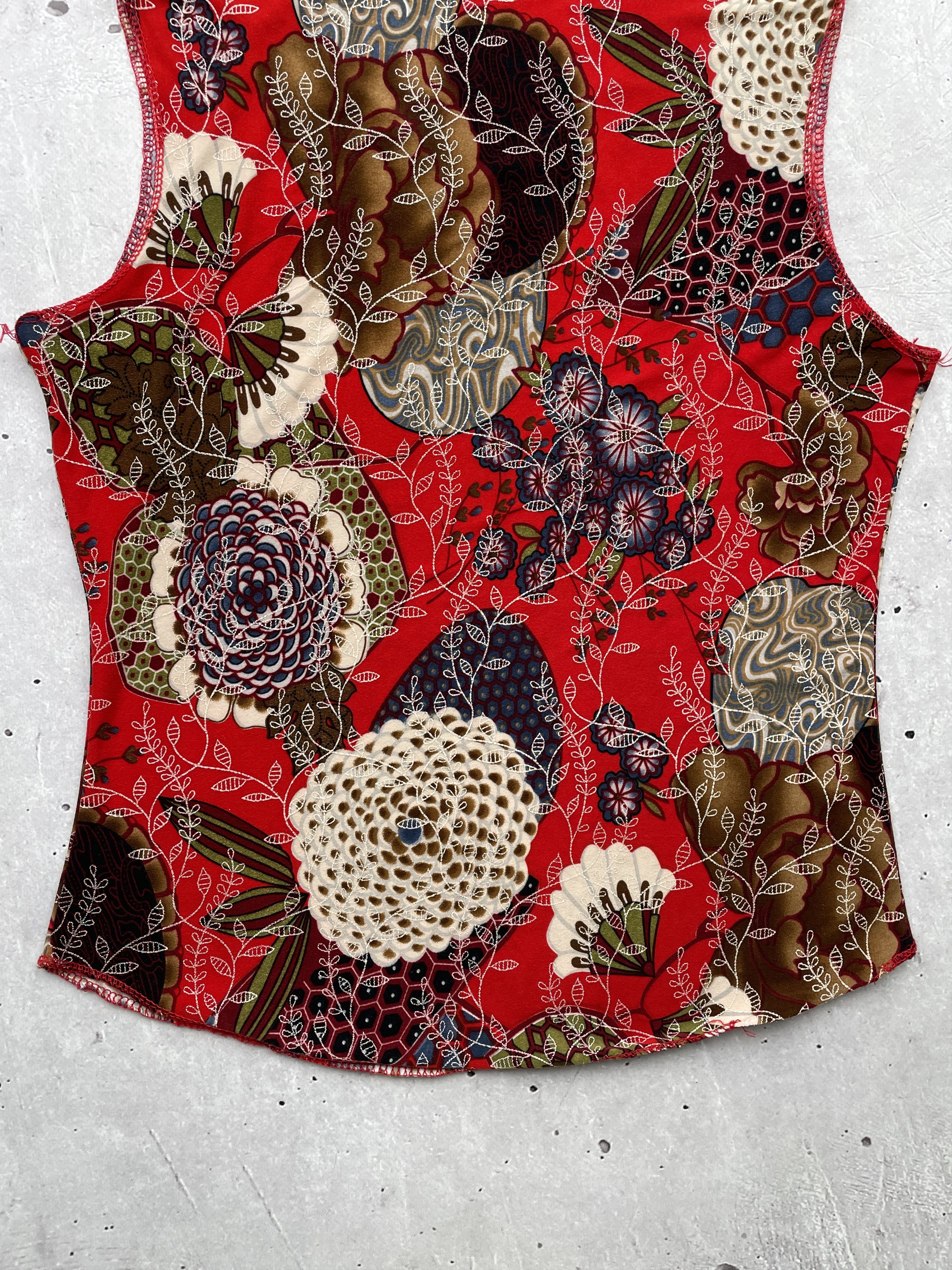 Japanese Brand × Vintage Vintage Printed Tank Top Size S / US 4 / IT 40 - 6 Thumbnail