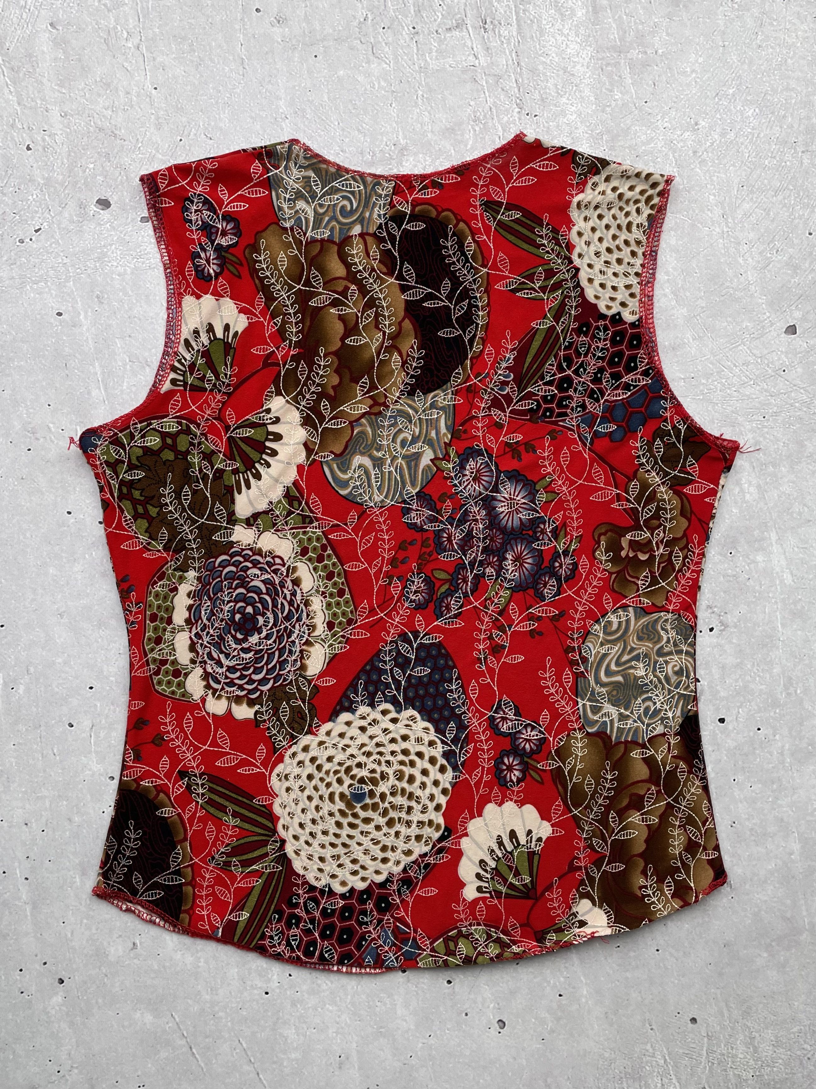 Japanese Brand × Vintage Vintage Printed Tank Top Size S / US 4 / IT 40 - 4 Thumbnail