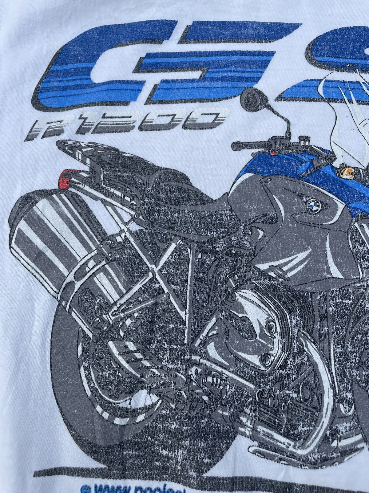 BMW × Vintage (You Can Offer) Vintage BMW R1200GS Motorcycle White T-shirt Size US XL / EU 56 / 4 - 4 Thumbnail