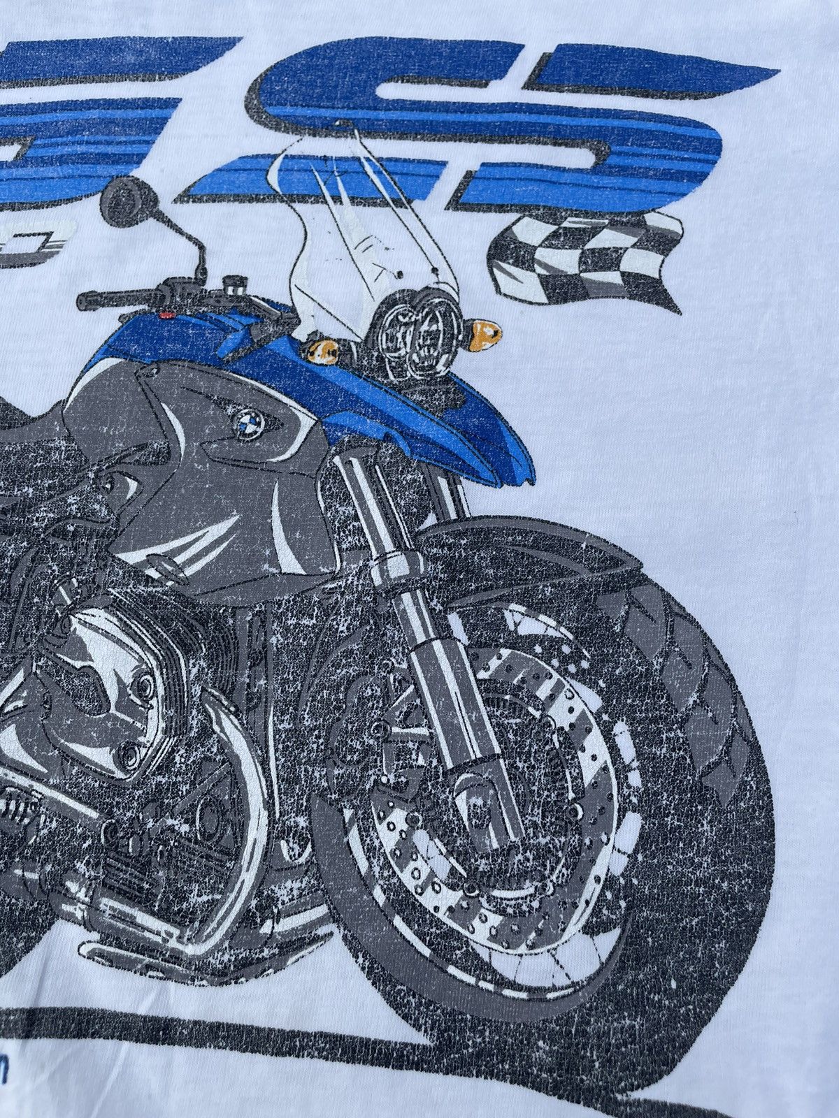 BMW × Vintage (You Can Offer) Vintage BMW R1200GS Motorcycle White T-shirt Size US XL / EU 56 / 4 - 5 Thumbnail
