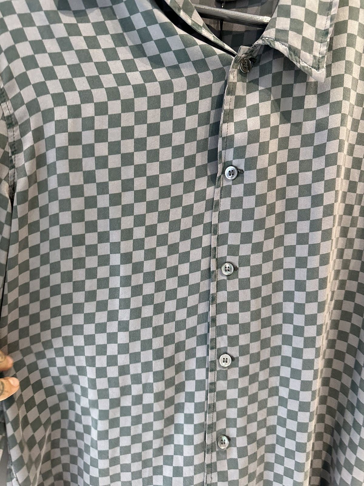 Enfants Riches Deprimes ERD 100% SILK CAMPAIGN SS20 CHECKERED SHIRT Size US L / EU 52-54 / 3 - 5 Thumbnail