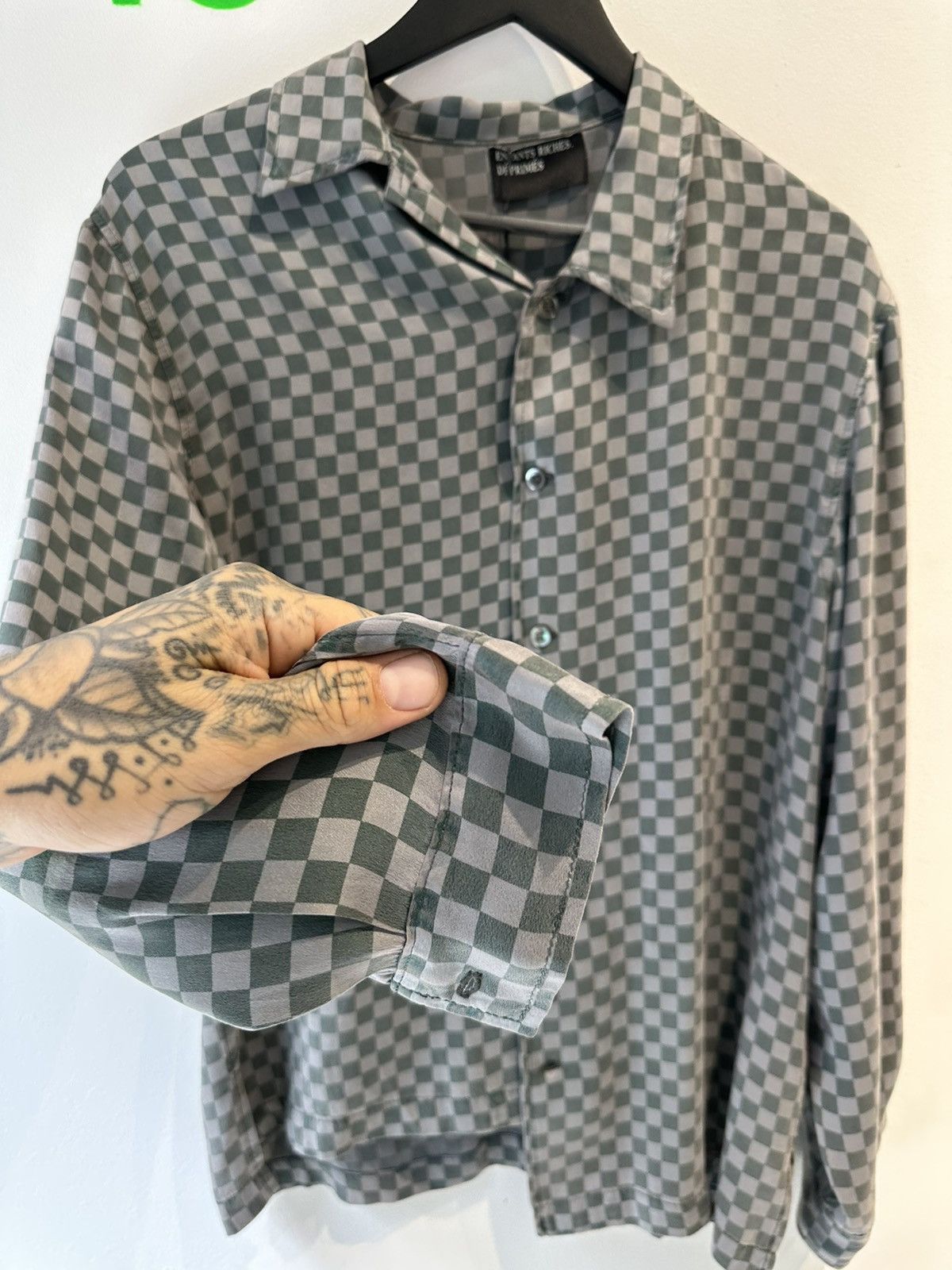 Enfants Riches Deprimes ERD 100% SILK CAMPAIGN SS20 CHECKERED SHIRT Size US L / EU 52-54 / 3 - 3 Thumbnail