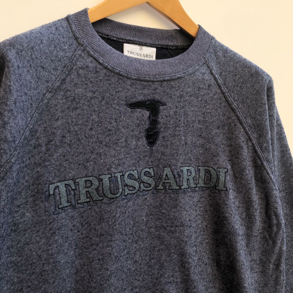 Trussardi 90s Vintage TRUSSARDI Crew Neck Sweatshirt #0259-16 Size US M / EU 48-50 / 2 - 2 Thumbnail