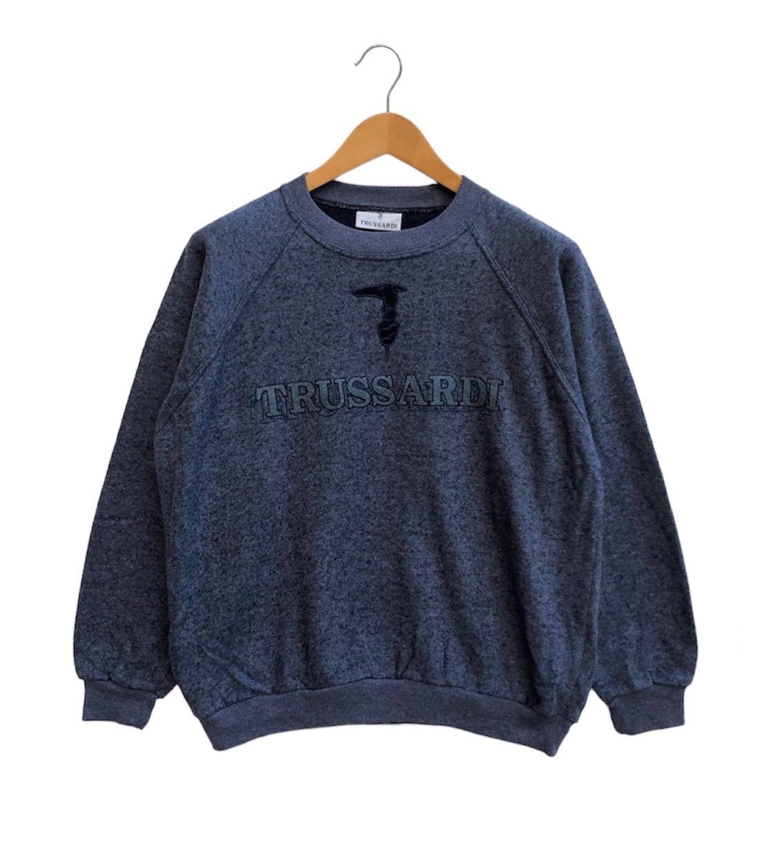 Trussardi 90s Vintage TRUSSARDI Crew Neck Sweatshirt #0259-16 Size US M / EU 48-50 / 2 - 1 Thumbnail