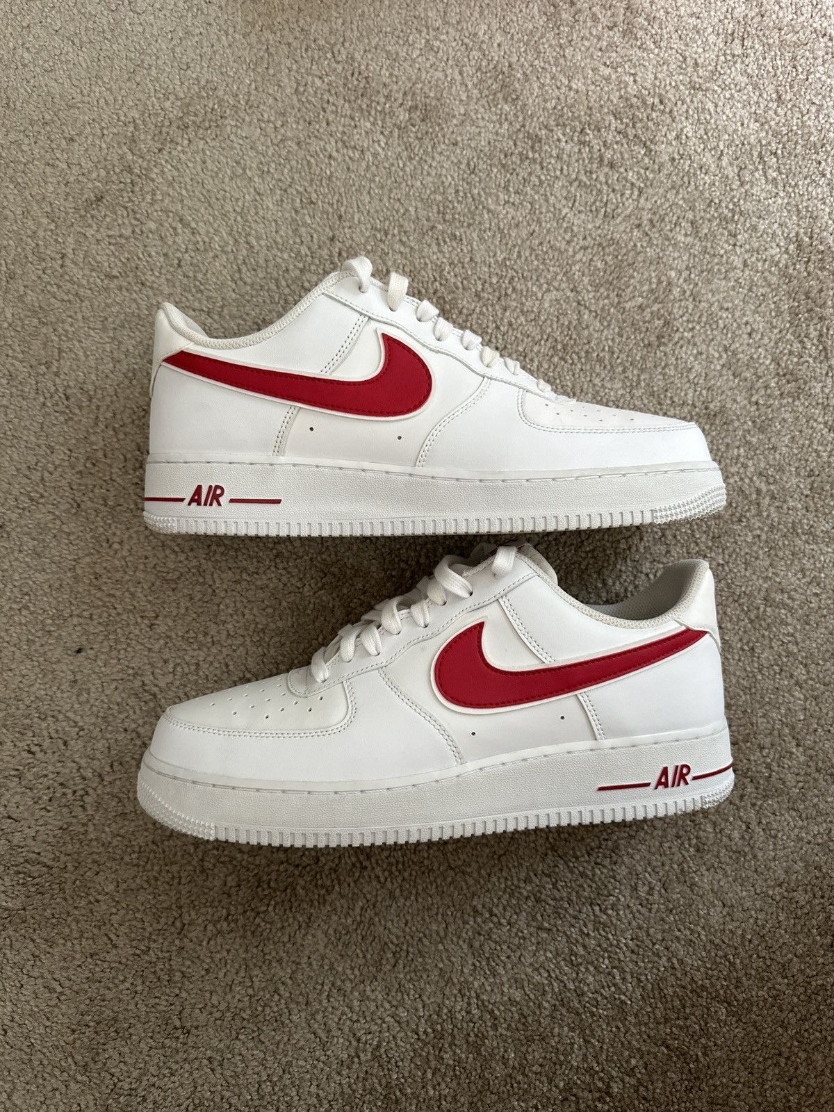Nike Nike Air Force 1 Low 07 3 White Gym Red Grailed