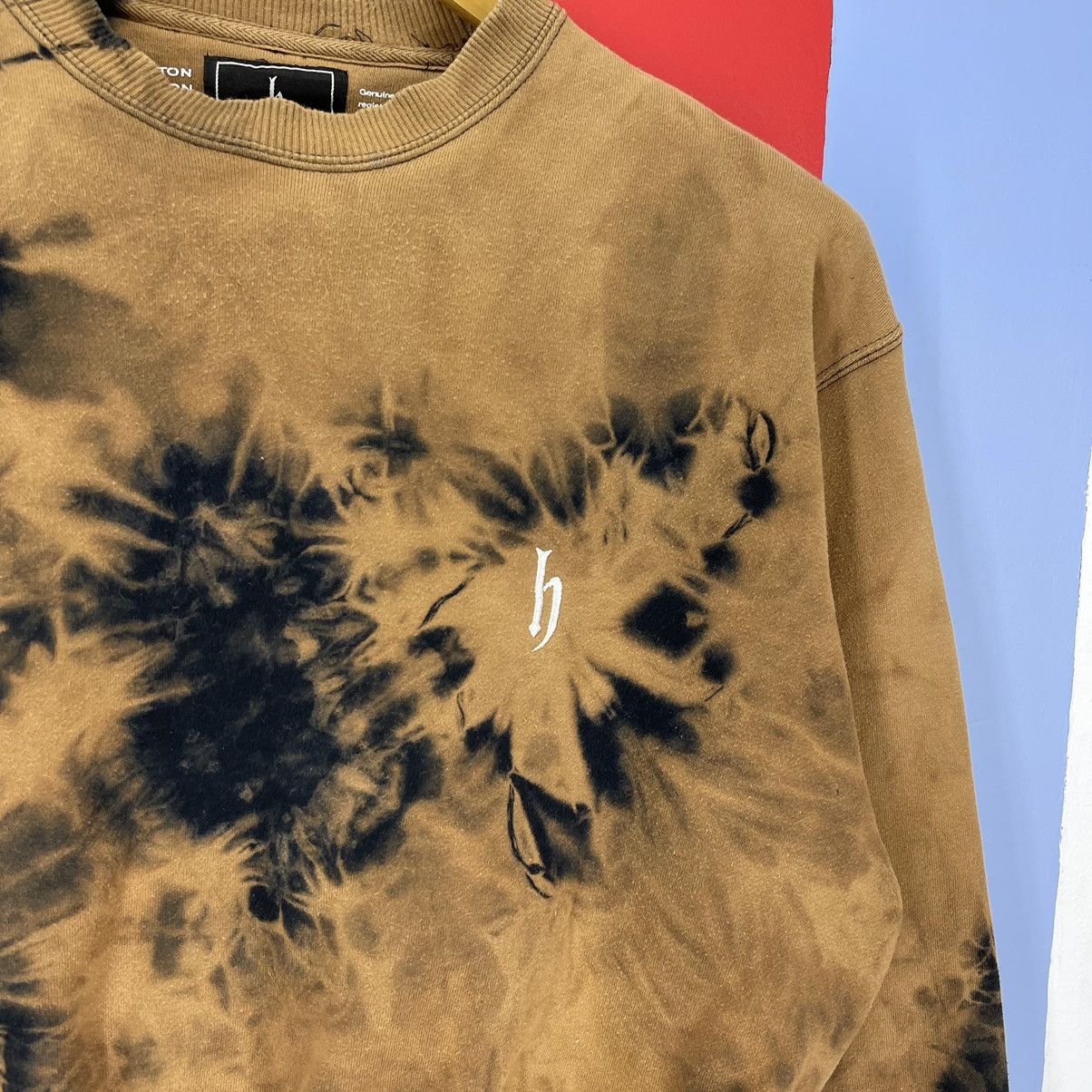 Japanese Brand DJ HONDA Crop Sweatshirt Acid Wash #1269/AR Size M / US 6-8 / IT 42-44 - 5 Thumbnail