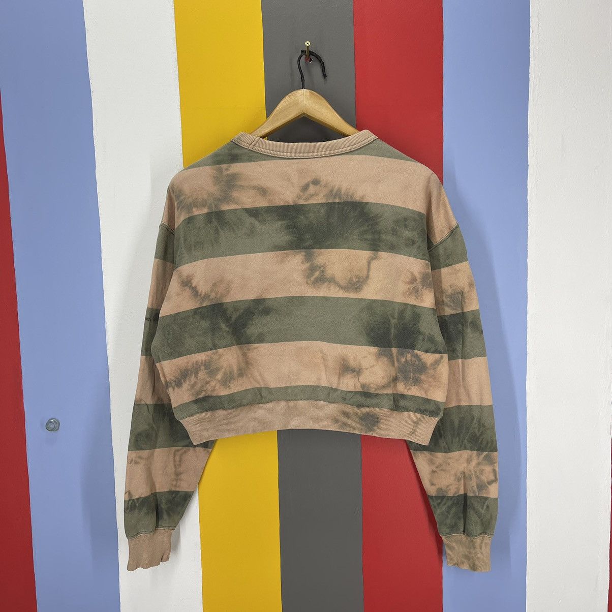 Beams Japan BEAMS Custom Crop Stripe Sweatshirt Acid Wash #1270/AR Size M / US 6-8 / IT 42-44 - 7 Thumbnail