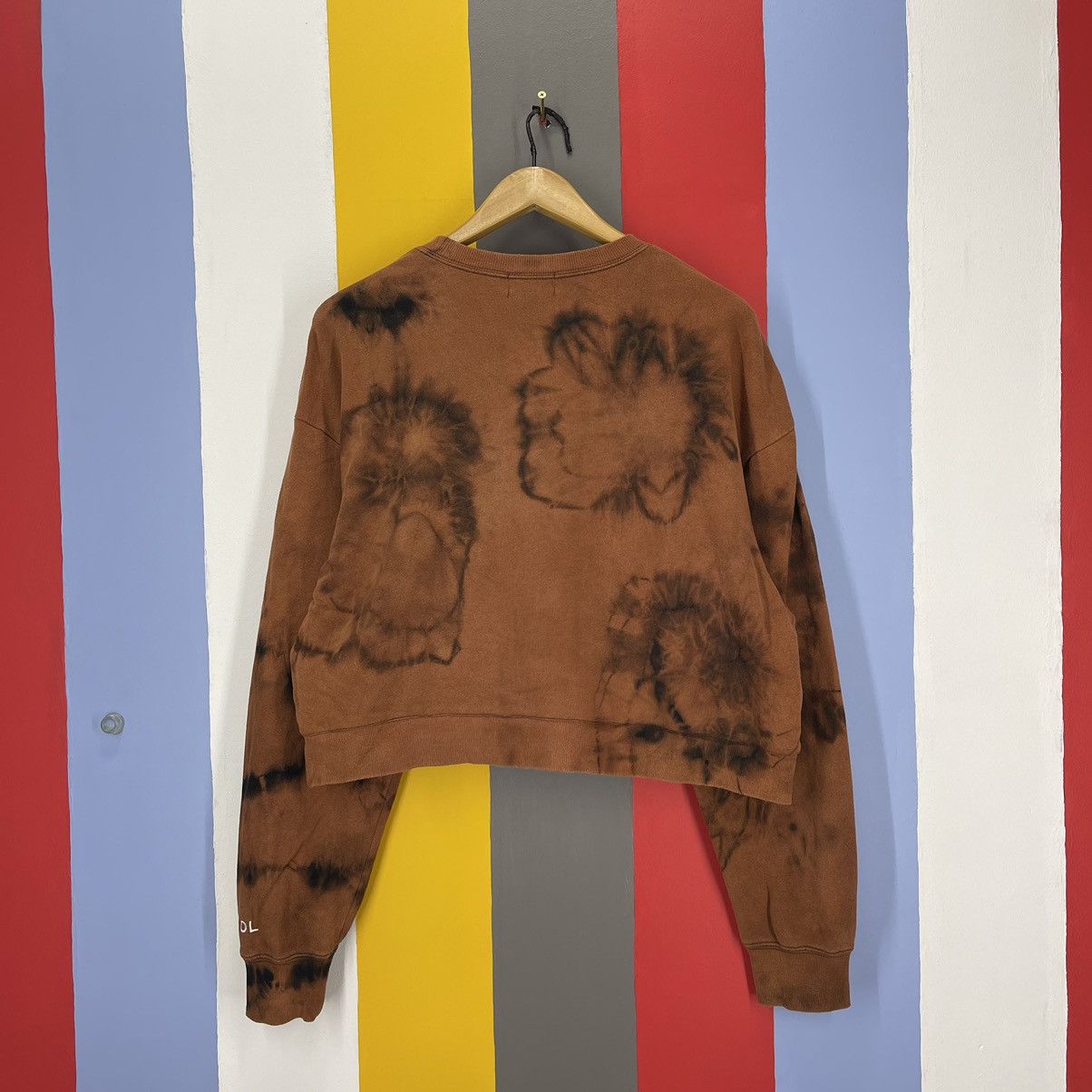 Kangol KANGOL Custom Crop Sweatshirt Acid Wash #1272/AR Size L / US 10 / IT 46 - 10 Thumbnail