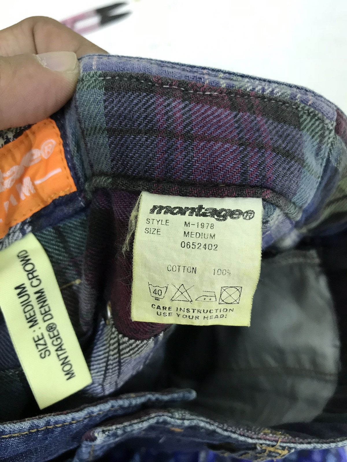 Japanese Brand Japan Brand Montage Thin Denim Pant Patchwork Regular Size US 32 / EU 48 - 11 Thumbnail