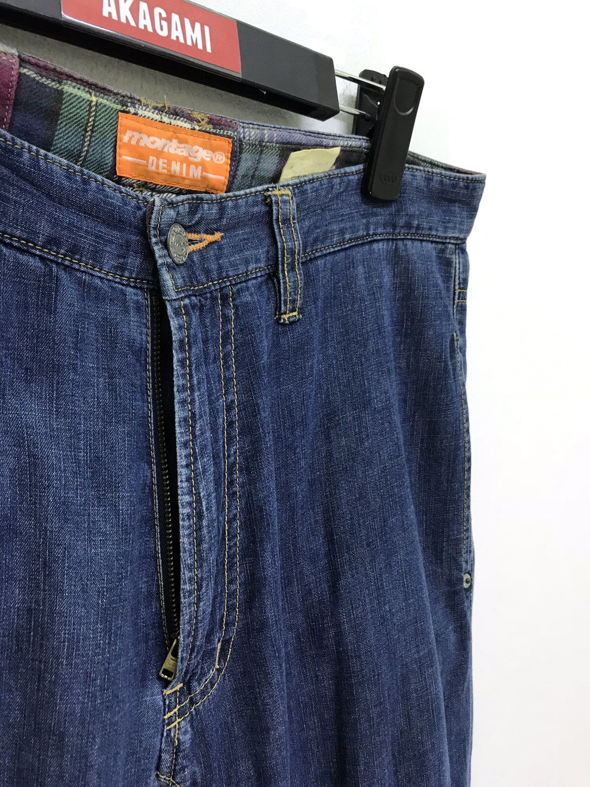 Japanese Brand Japan Brand Montage Thin Denim Pant Patchwork Regular Size US 32 / EU 48 - 6 Thumbnail