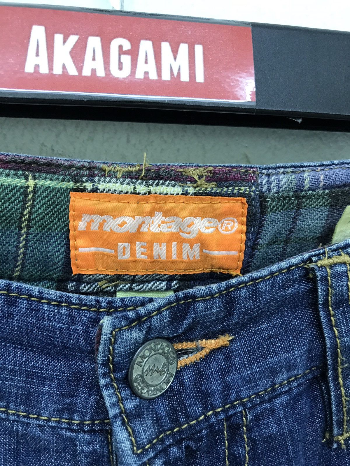 Japanese Brand Japan Brand Montage Thin Denim Pant Patchwork Regular Size US 32 / EU 48 - 7 Thumbnail
