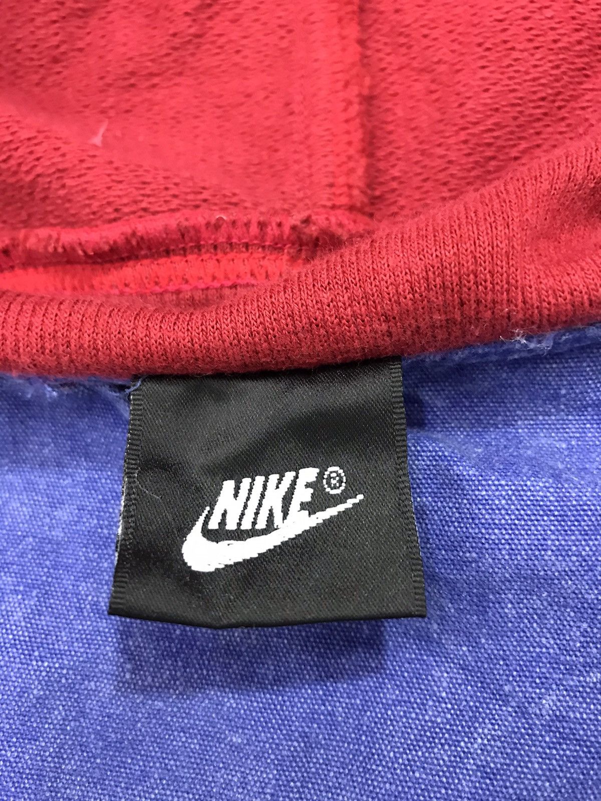 Nike × Vintage RARE Nike Parka Hoodies Jacket Mix Denim Jeans Size US XL / EU 56 / 4 - 6 Thumbnail