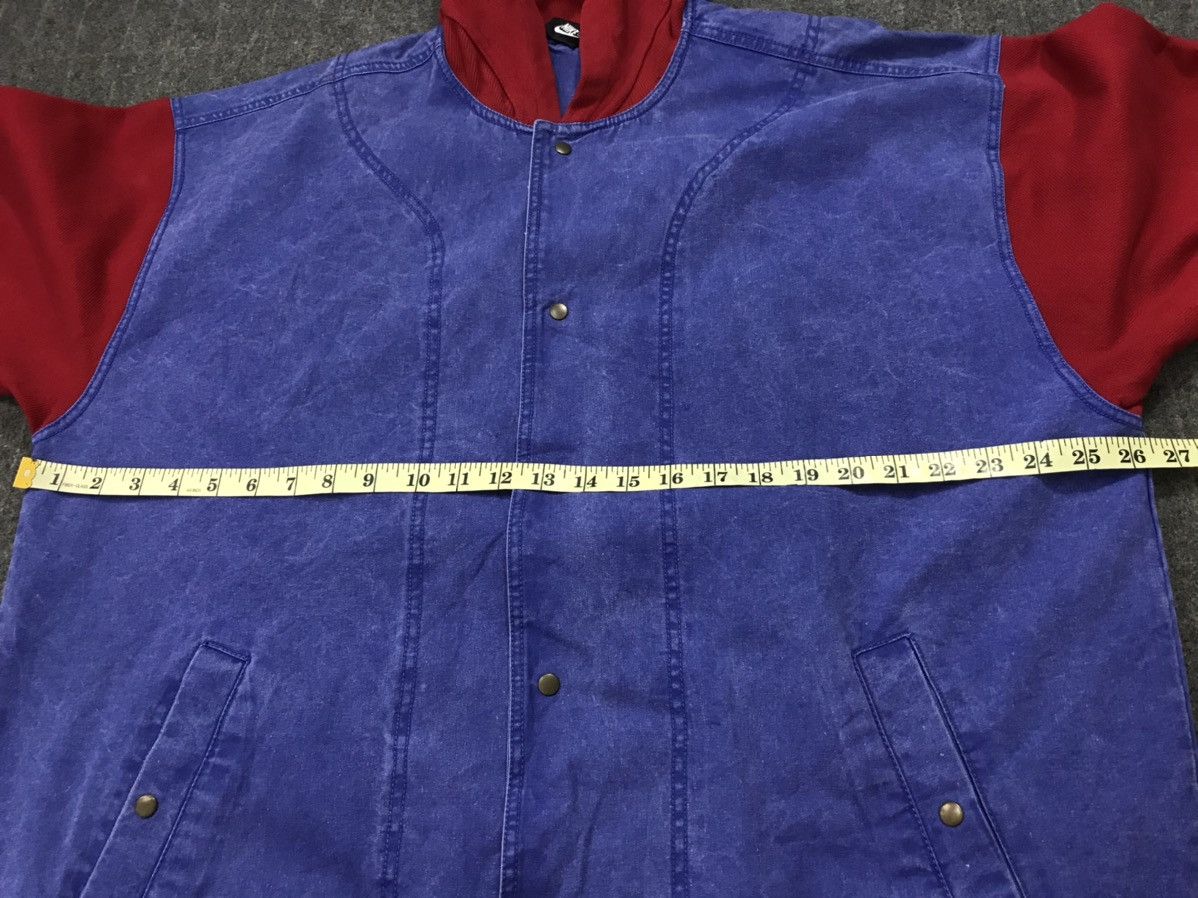 Nike × Vintage RARE Nike Parka Hoodies Jacket Mix Denim Jeans Size US XL / EU 56 / 4 - 8 Thumbnail