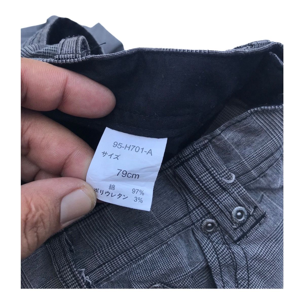 Other Authentic Checked Multipocket Streetwear Cargo Pants Size US 29 - 9 Thumbnail