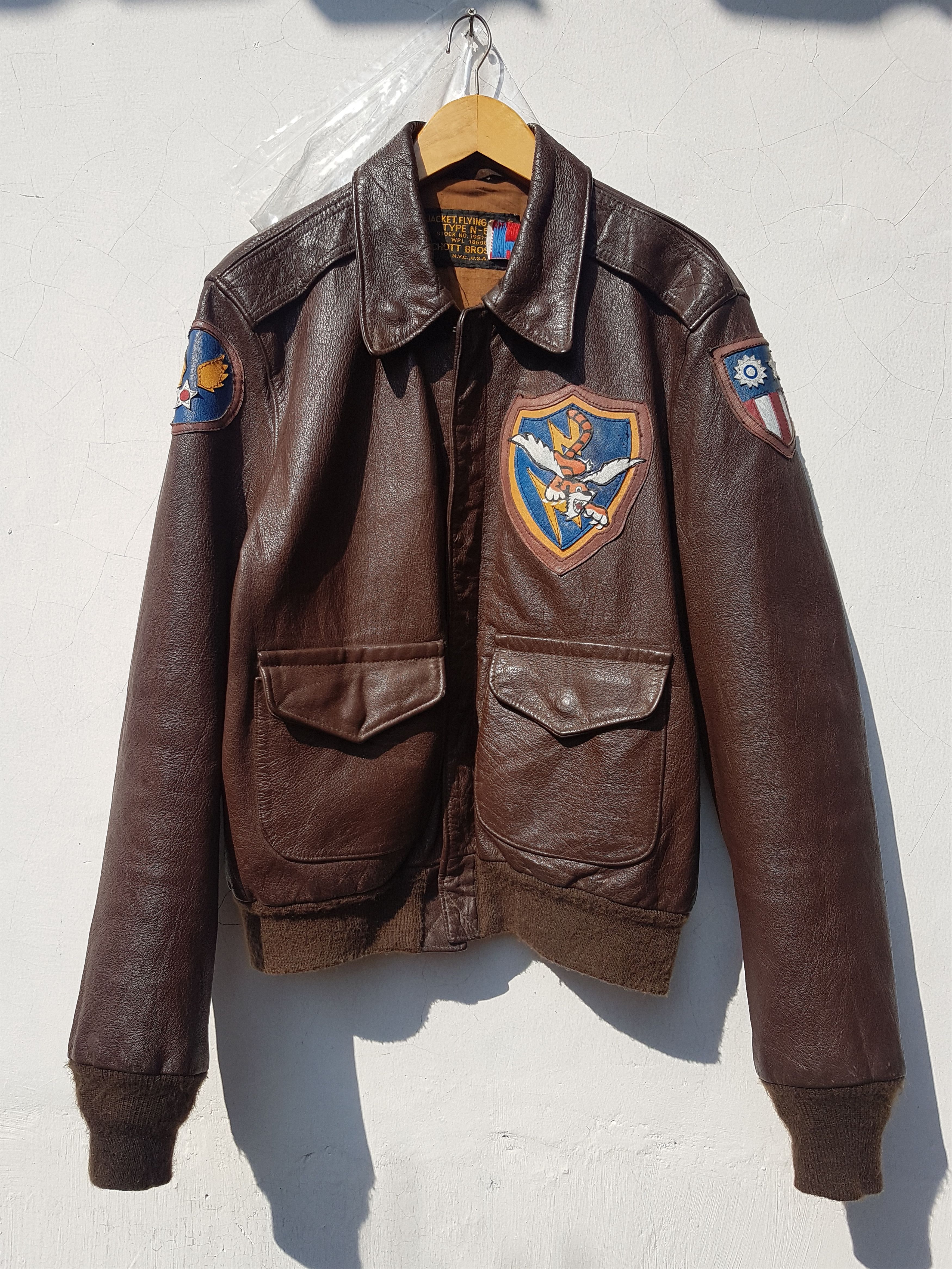 Schott Vintage Schott A2 Handpainted Flying Tigers Jacket