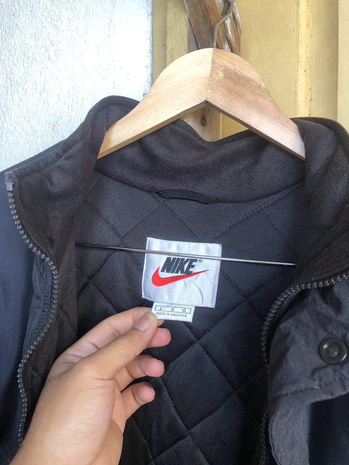 Nike Rare❗️Vintage 90s Nike Small Swoosh Jacket Size US L / EU 52-54 / 3 - 14 Thumbnail