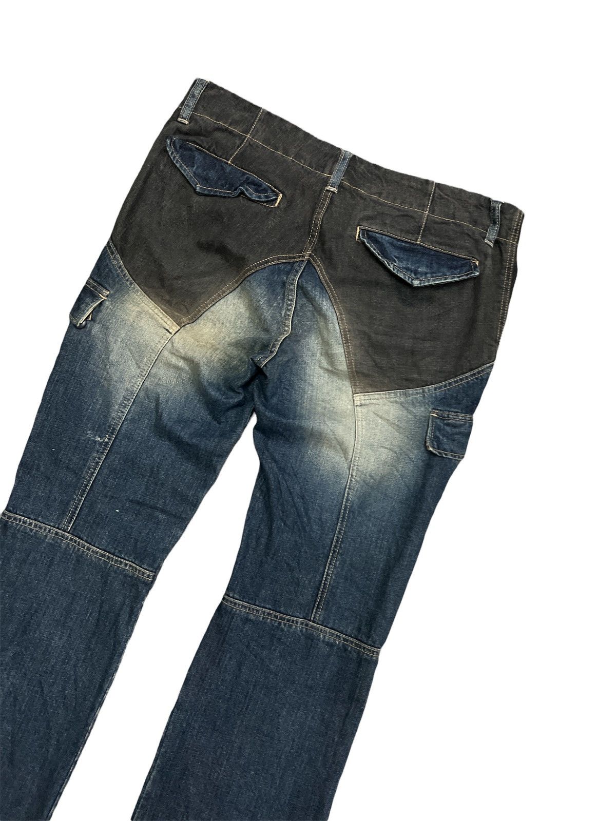 PPFM Cargo PPFM Double Tone Colour Denim Pants Size US 34 / EU 50 - 8 Thumbnail