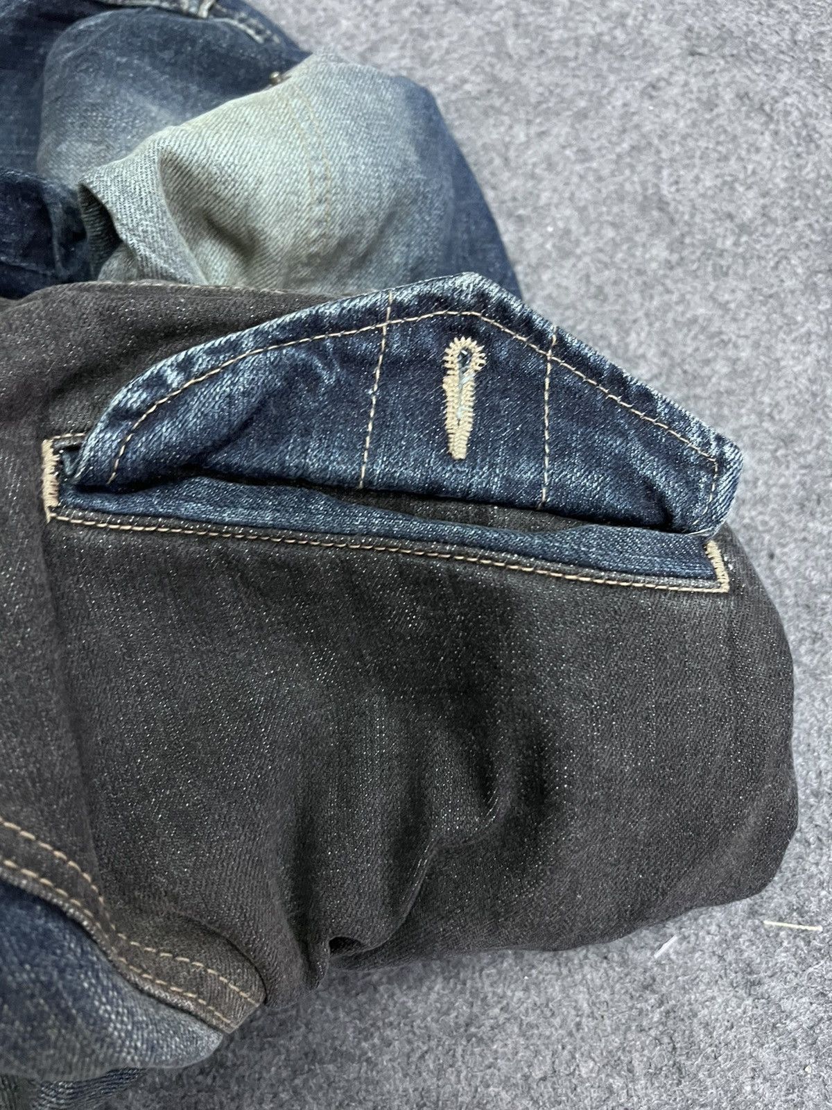 PPFM Cargo PPFM Double Tone Colour Denim Pants Size US 34 / EU 50 - 12 Thumbnail