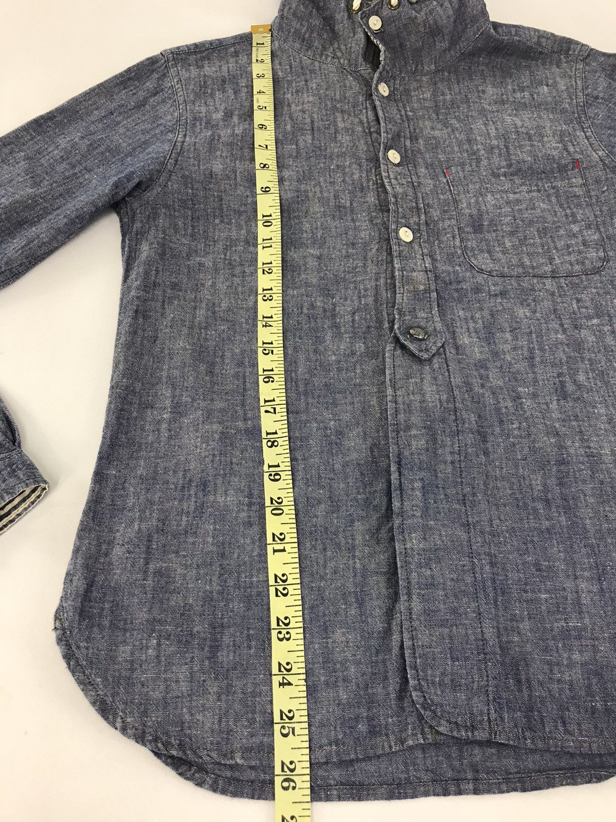 Eternal Vintage Eternal Union Made Denim Button Down Shirt Hoodies Size US S / EU 44-46 / 1 - 9 Thumbnail