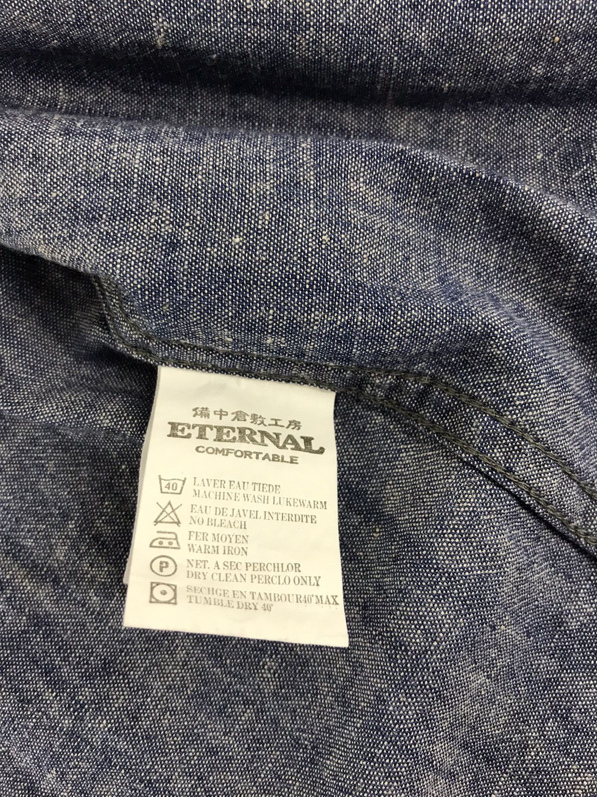 Eternal Vintage Eternal Union Made Denim Button Down Shirt Hoodies Size US S / EU 44-46 / 1 - 5 Thumbnail