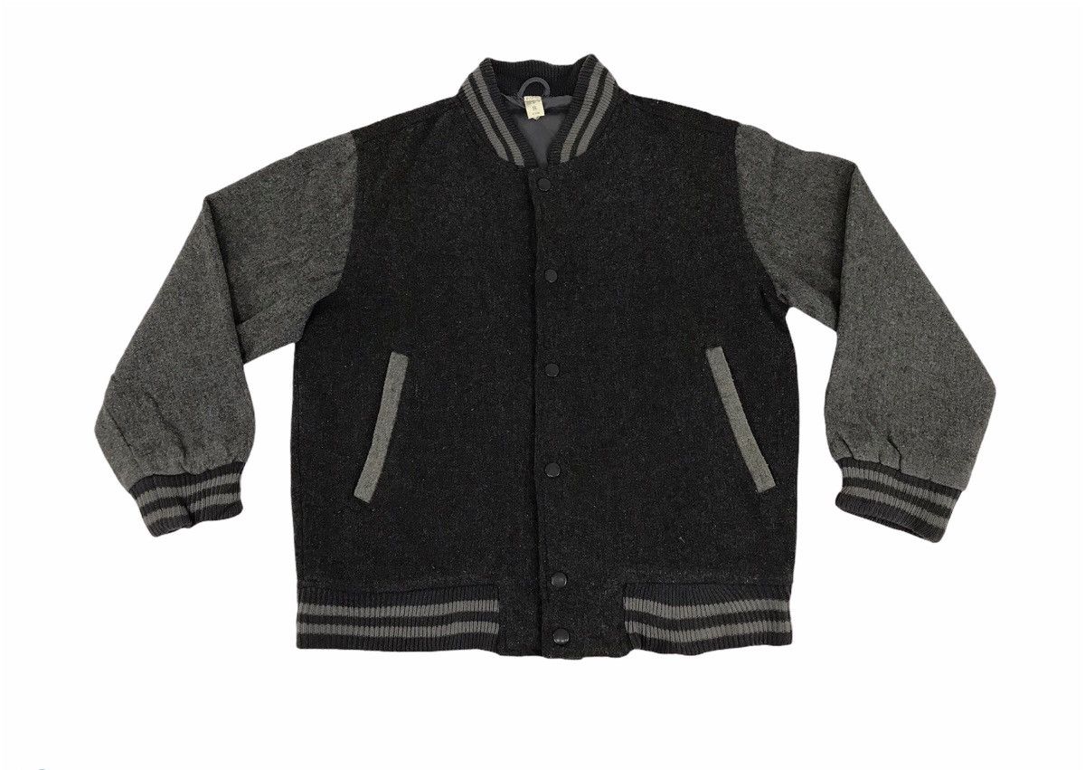 Japanese Brand Rare 2 Tones Color Hype Varsity Jacket Wool Quilted Inner Size US S / EU 44-46 / 1 - 1 Thumbnail