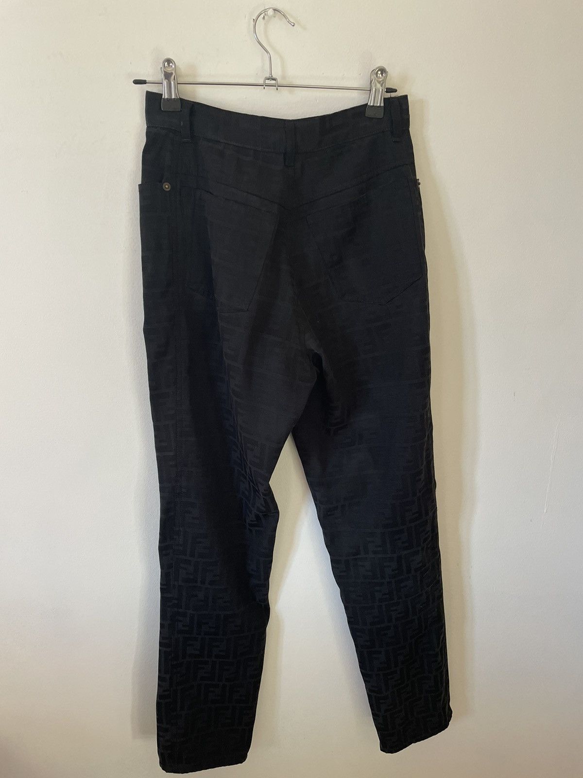 Fendi × Vintage Vintage Fendi Zucca Monogram Denim Jeans Size 24" / US 00 / IT 34 - 3 Thumbnail