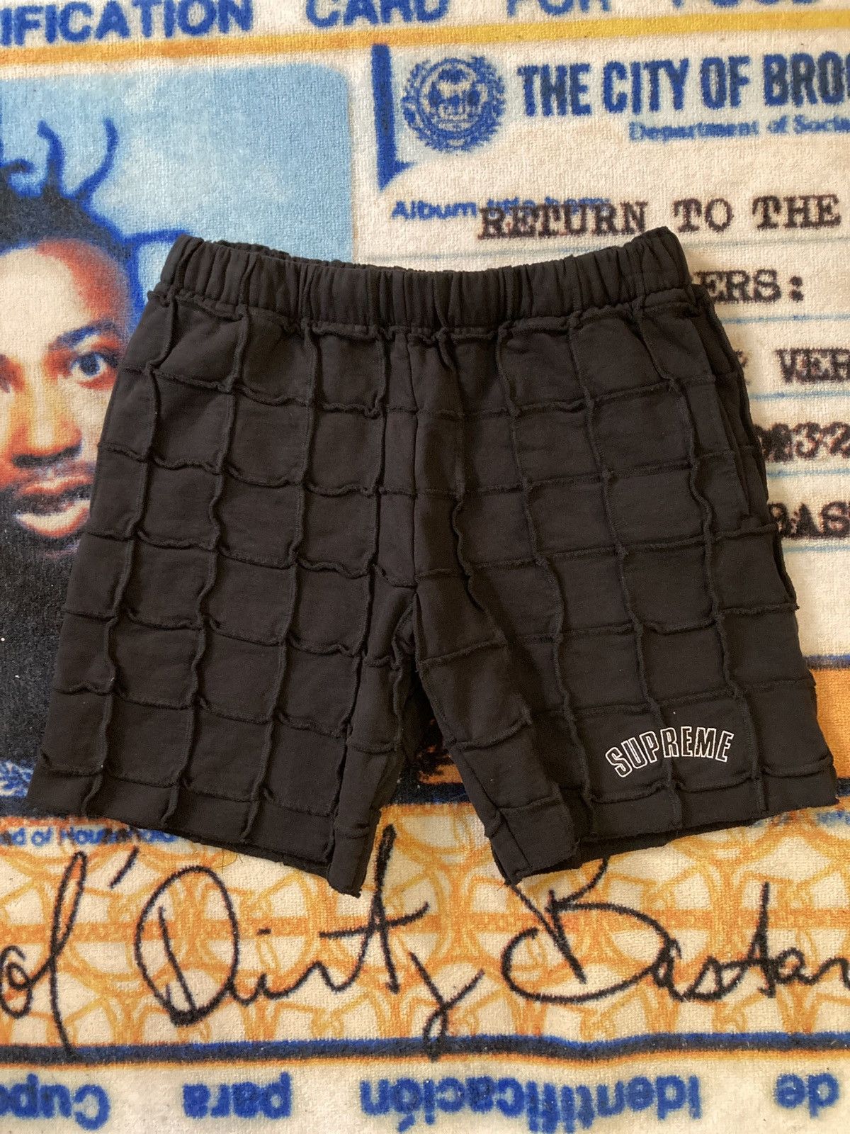 Supreme Supreme Reverse Patchwork Sweatshorts | Grailed