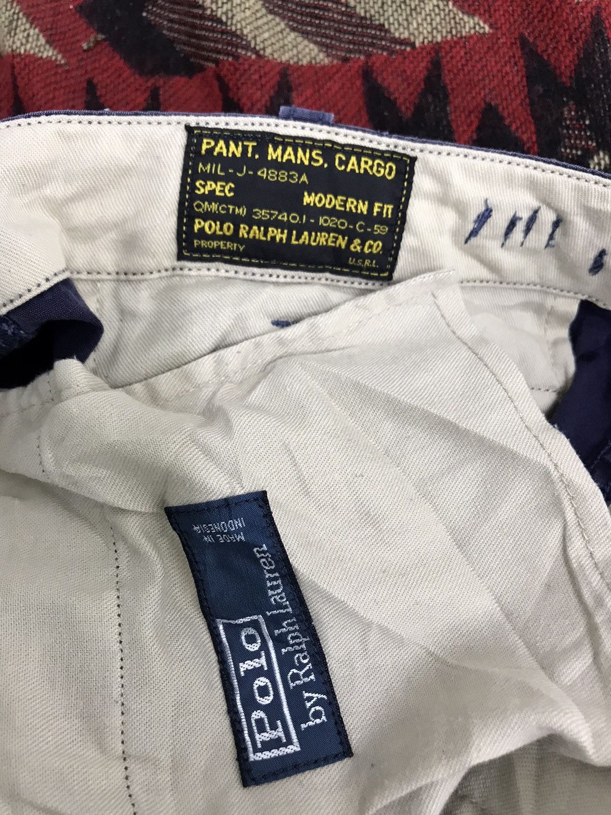 Polo Ralph Lauren Polo RL Military Cargo Pant Slim 3🟦4 Size US 30 / EU 46 - 6 Thumbnail