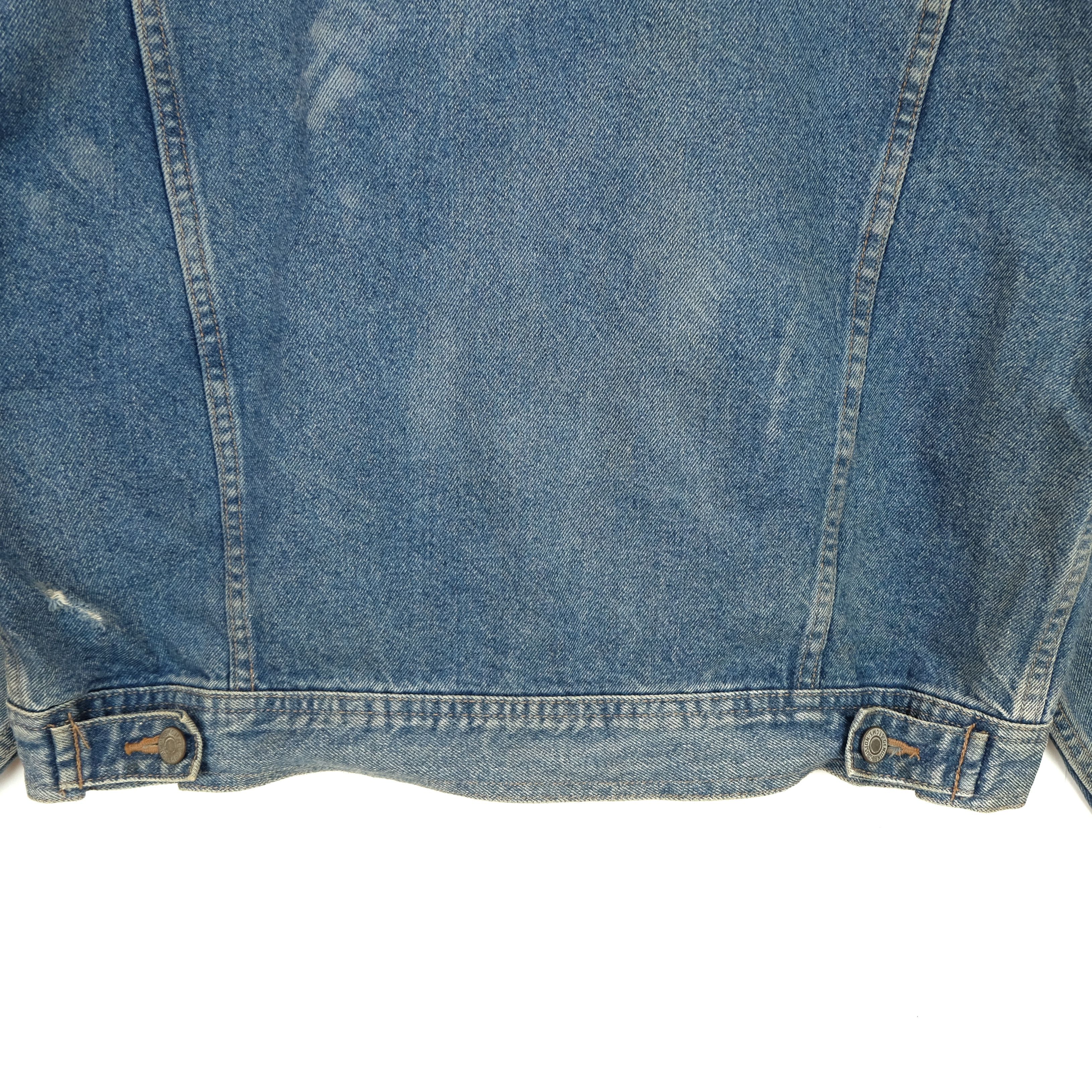 Japanese Brand Vintage 80's HOUSTON Japan Denim Jeans Punk Jacket Size US L / EU 52-54 / 3 - 10 Thumbnail