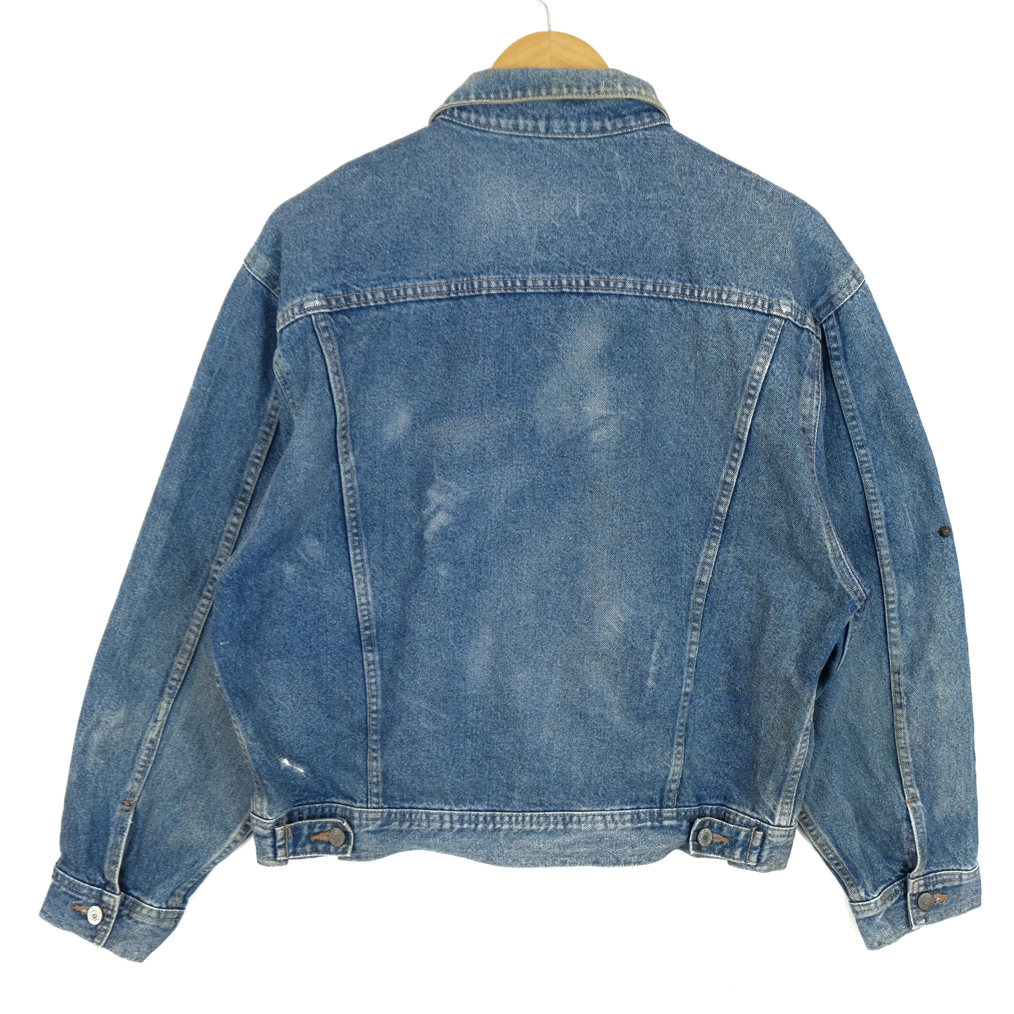 Japanese Brand Vintage 80's HOUSTON Japan Denim Jeans Punk Jacket Size US L / EU 52-54 / 3 - 8 Thumbnail