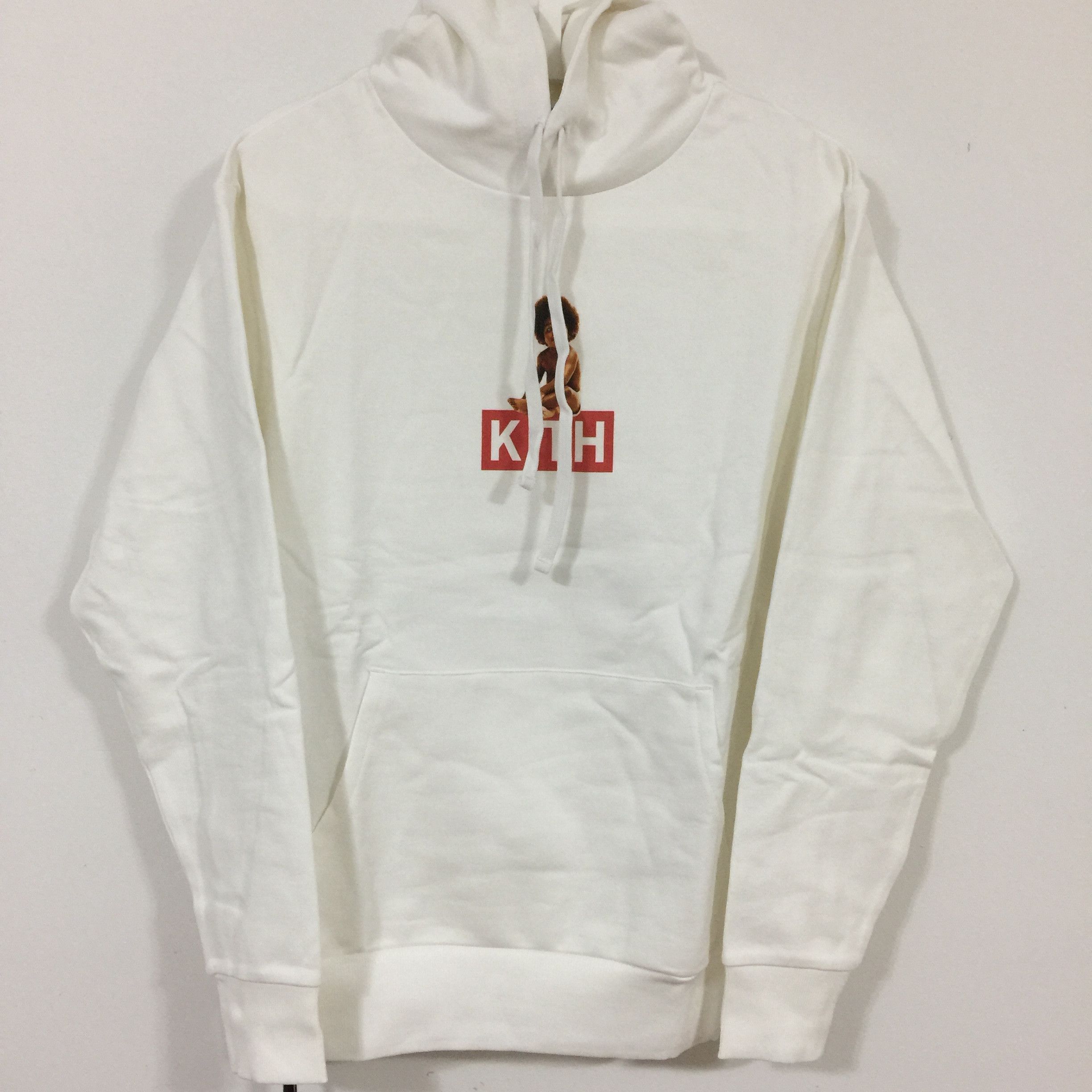 Kith × Notorious Big Kith x Biggie Classic Logo Hoodie White | Grailed