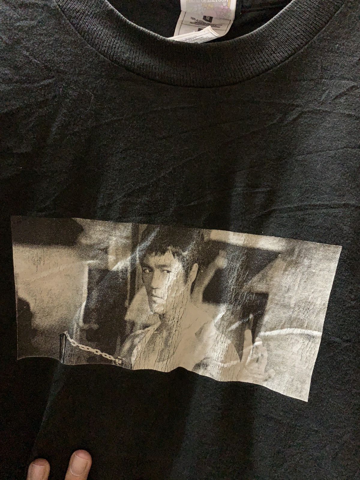 Fruit Of The Loom Vintage Bruce Lee Dragon Tee Shirt Size US M / EU 48-50 / 2 - 3 Thumbnail