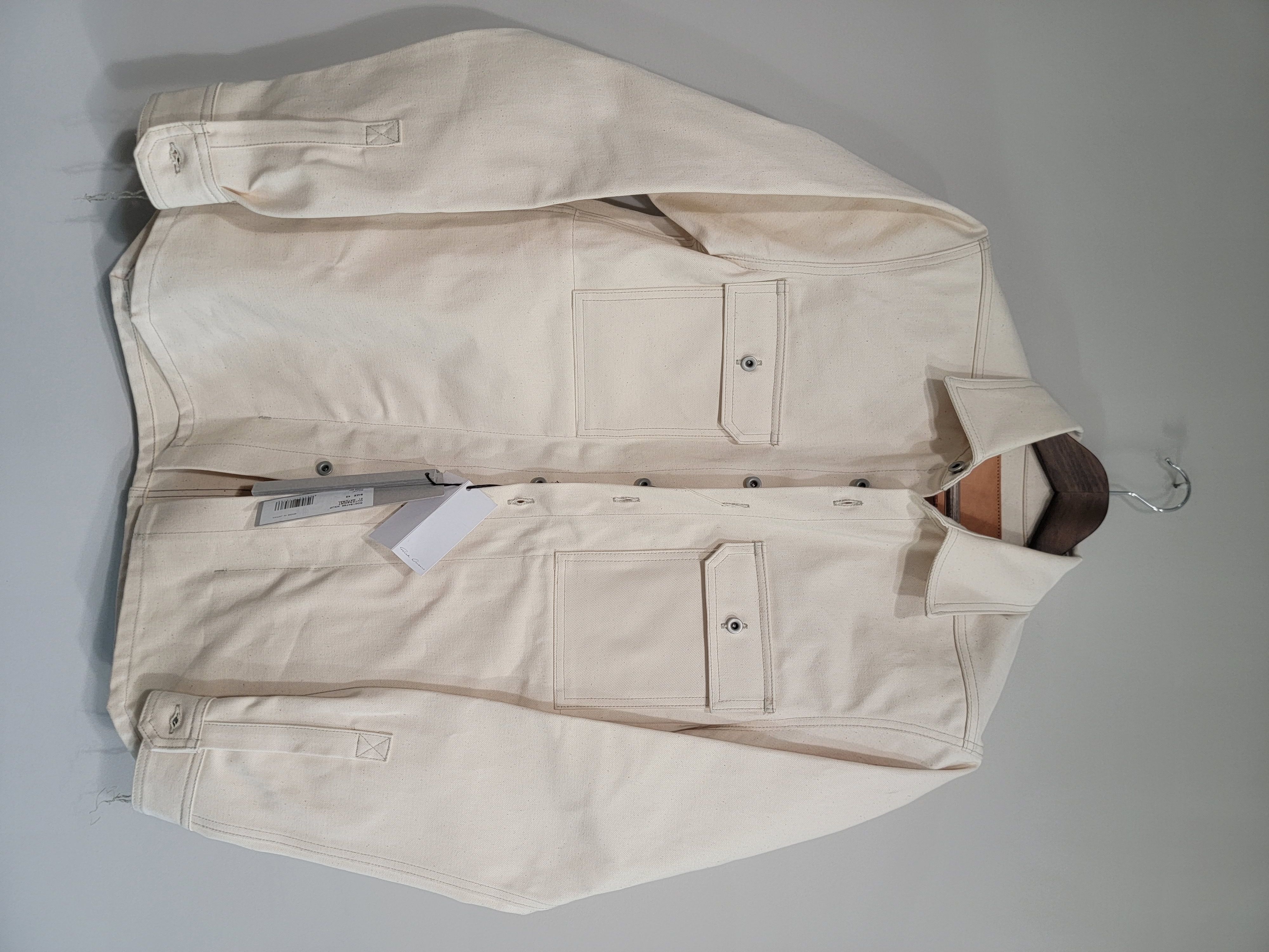 image of Japan Outershirt Natural Rick Owens, Men's (Size Large)