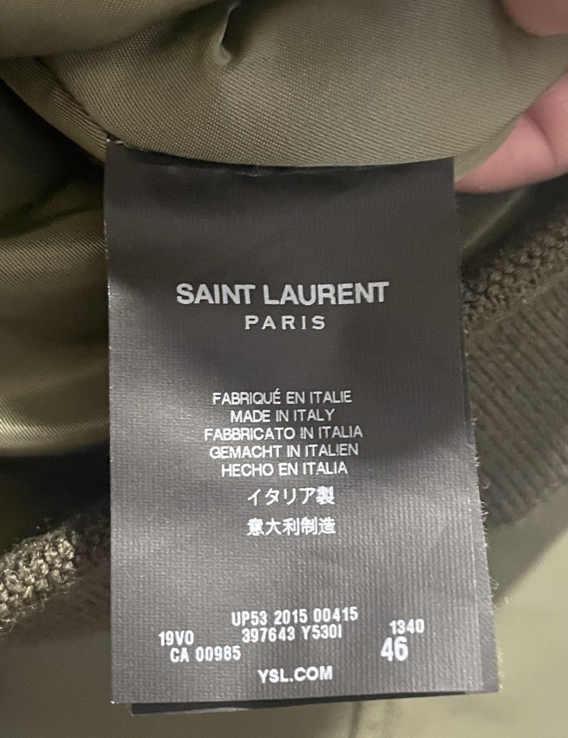 Saint Laurent Paris SAINT LAURENT PARIS BOMBER JACKET Size US S / EU 44-46 / 1 - 5 Thumbnail
