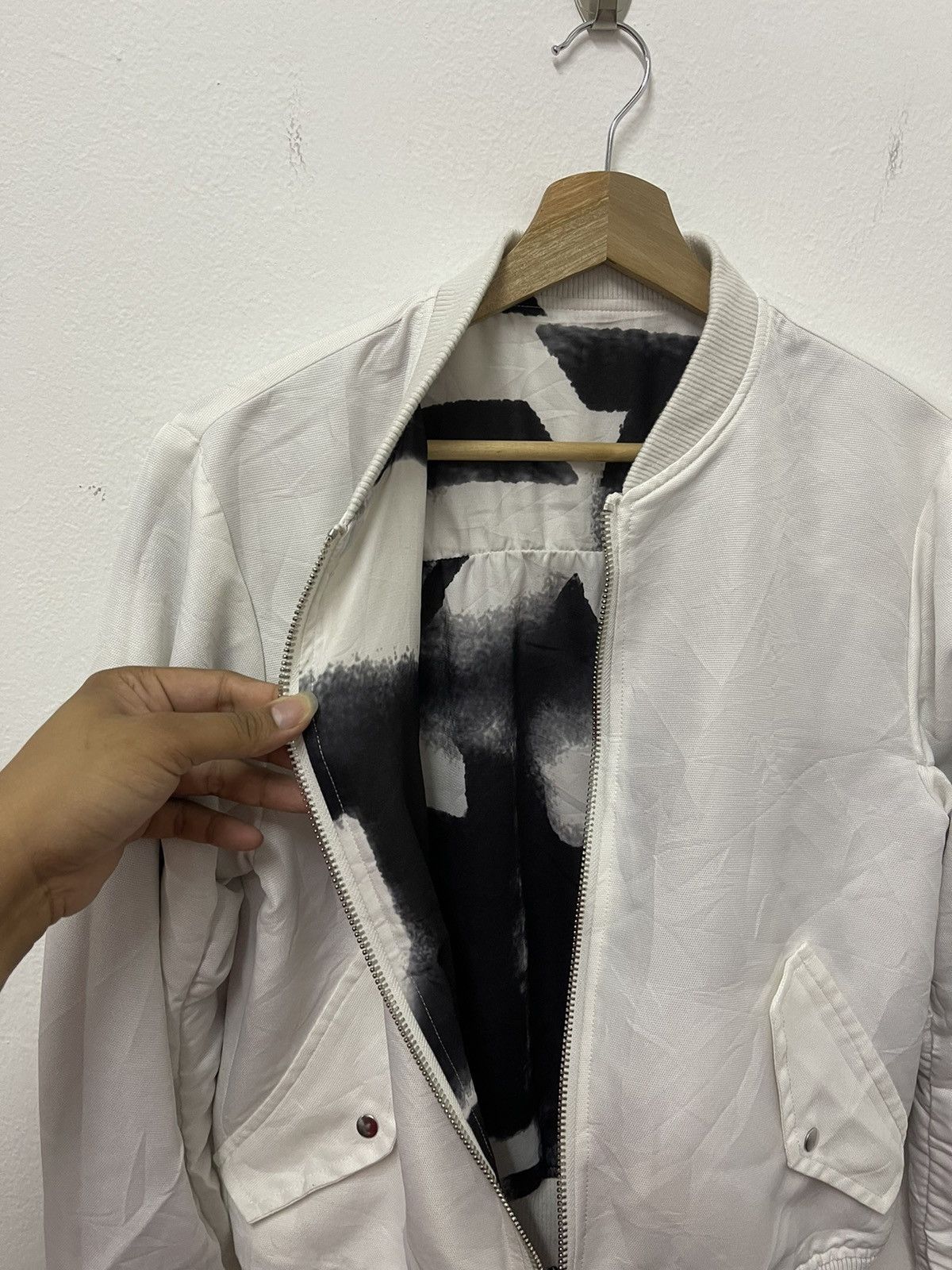 Japanese Brand × Vintage Japanese Brand Reversible Zip Up Bomber Jacket Size US S / EU 44-46 / 1 - 9 Thumbnail